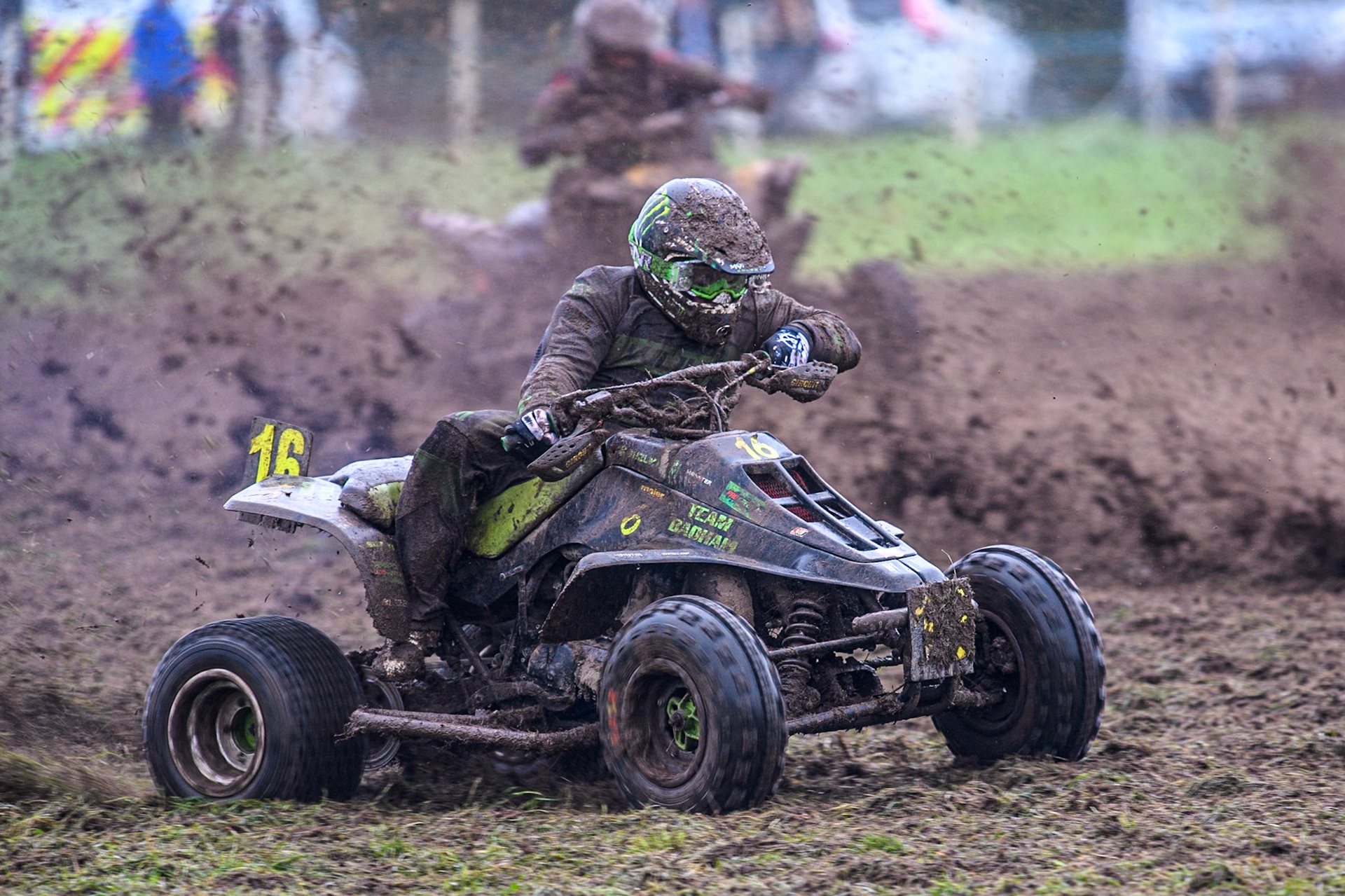 Richard Badham (16) in action in the Quad Class during the ACU British Upright Championships at Woodhouse Lance, Gawsworth, Cheshire on Sunday 8th September 2024. (Photo: Ian Charles | MI News)