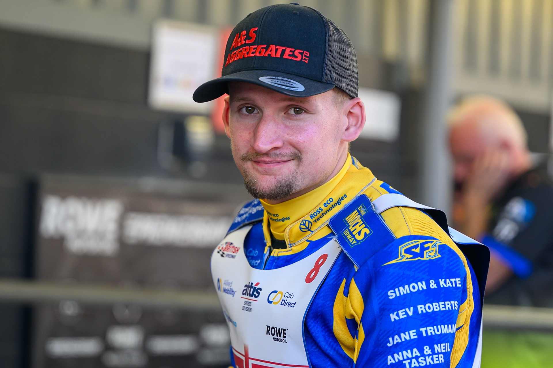 Dan Thompson (8) during the Cab Direct British Speedway Championship Final at the National Speedway Stadium, Manchester on Saturday 15th August 2026. (Photo: Ian Charles | MI News)
