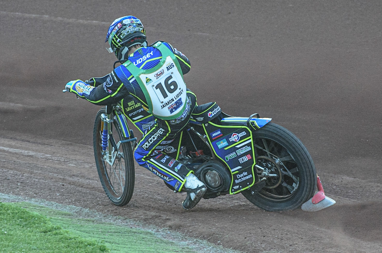 GLASGOW, UK. JUNE 19TH.  Jaimon Lidsey (Australia) in action  during the FIM Speedway Grand Prix Qualifying Round at the Peugeot Ashfield Stadium, Glasgow on Saturday 19th June 2021. (Credit: Ian Charles | MI News)