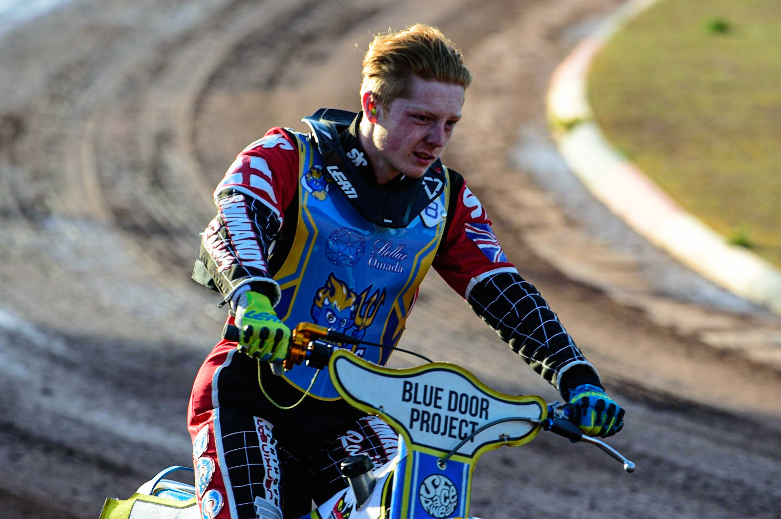 MANCHESTER, UK. MAY 27TH  Jack Shimelt on the prematch parade during the National Development League match between Belle Vue Colts and Armadale Devils at the National Speedway Stadium, Manchester on Friday 27th May 2022. (Credit: Ian Charles | MI News)