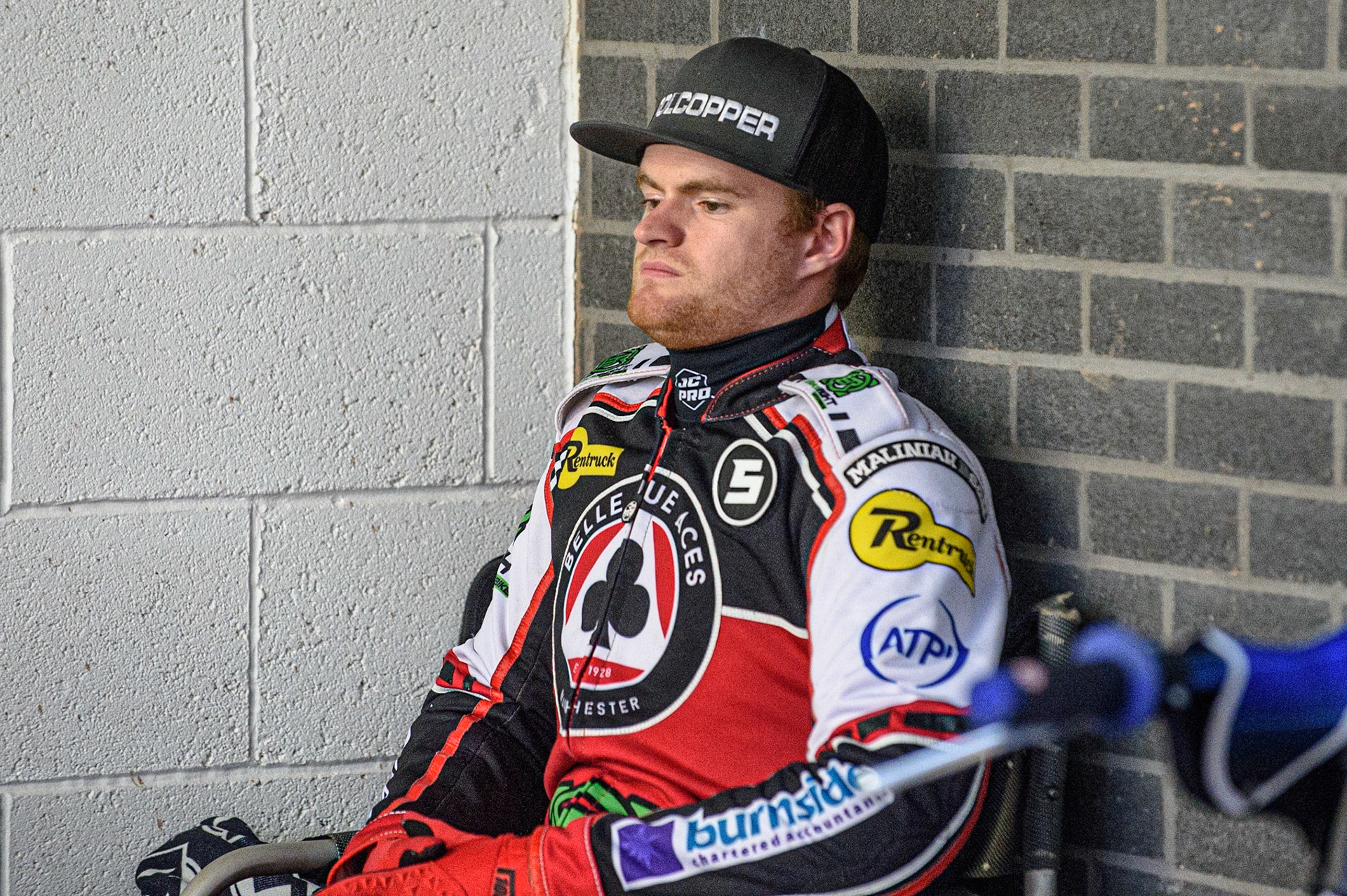 MANCHESTER, UK. AUGUST 23RD    Brady Kurtz  pre meeting  during the SGB Premiership match between Belle Vue Aces and King's Lynn Stars at the National Speedway Stadium, Manchester on Monday 23rd August 2021. (Credit: Ian Charles | MI News)
