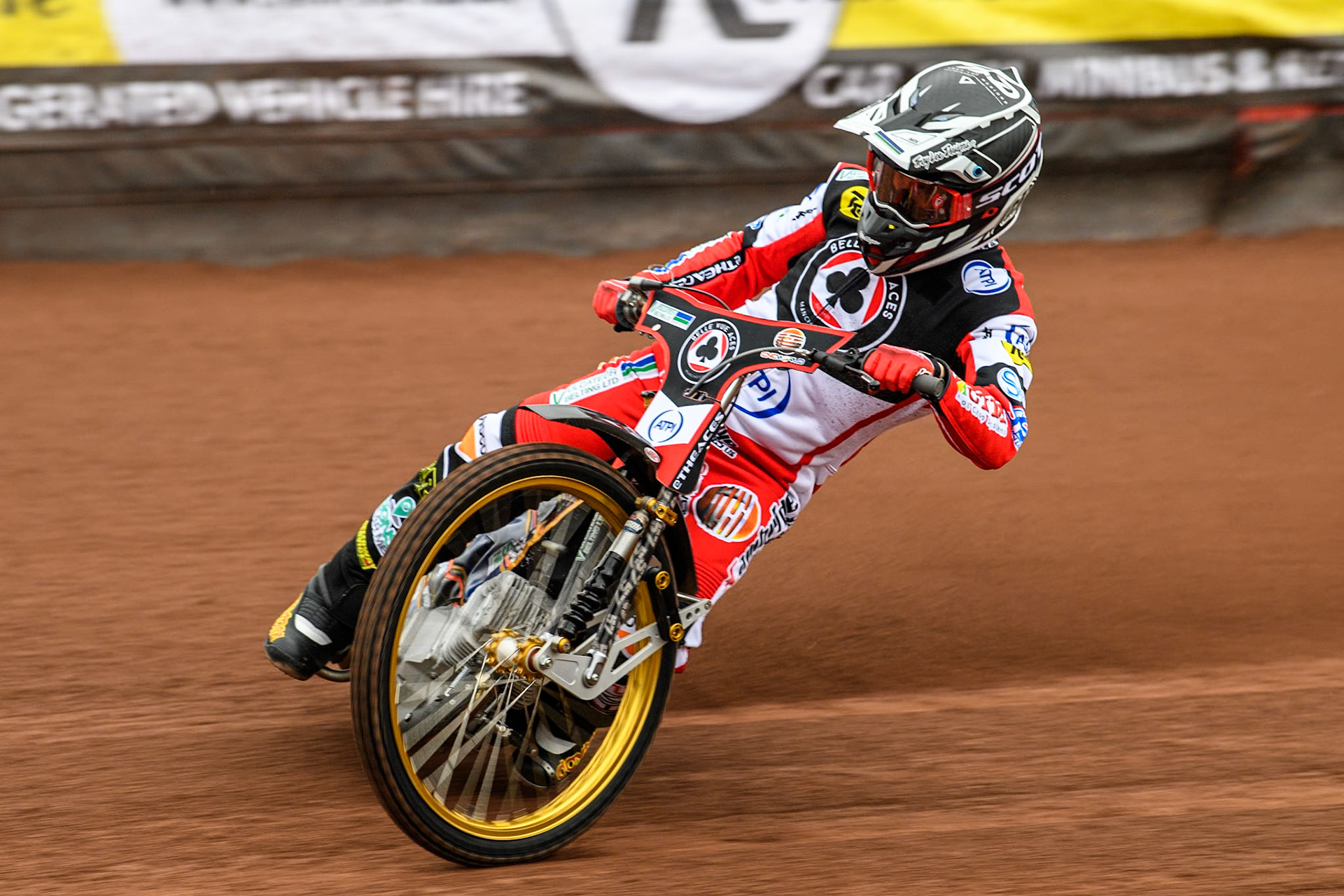 Belle Vue Aces' rider Connor Mountain in action during the Belle Vue Aces Media Day at the National Speedway Stadium, Manchester on Monday 11th March 2024. (Photo: Ian Charles | MI News)