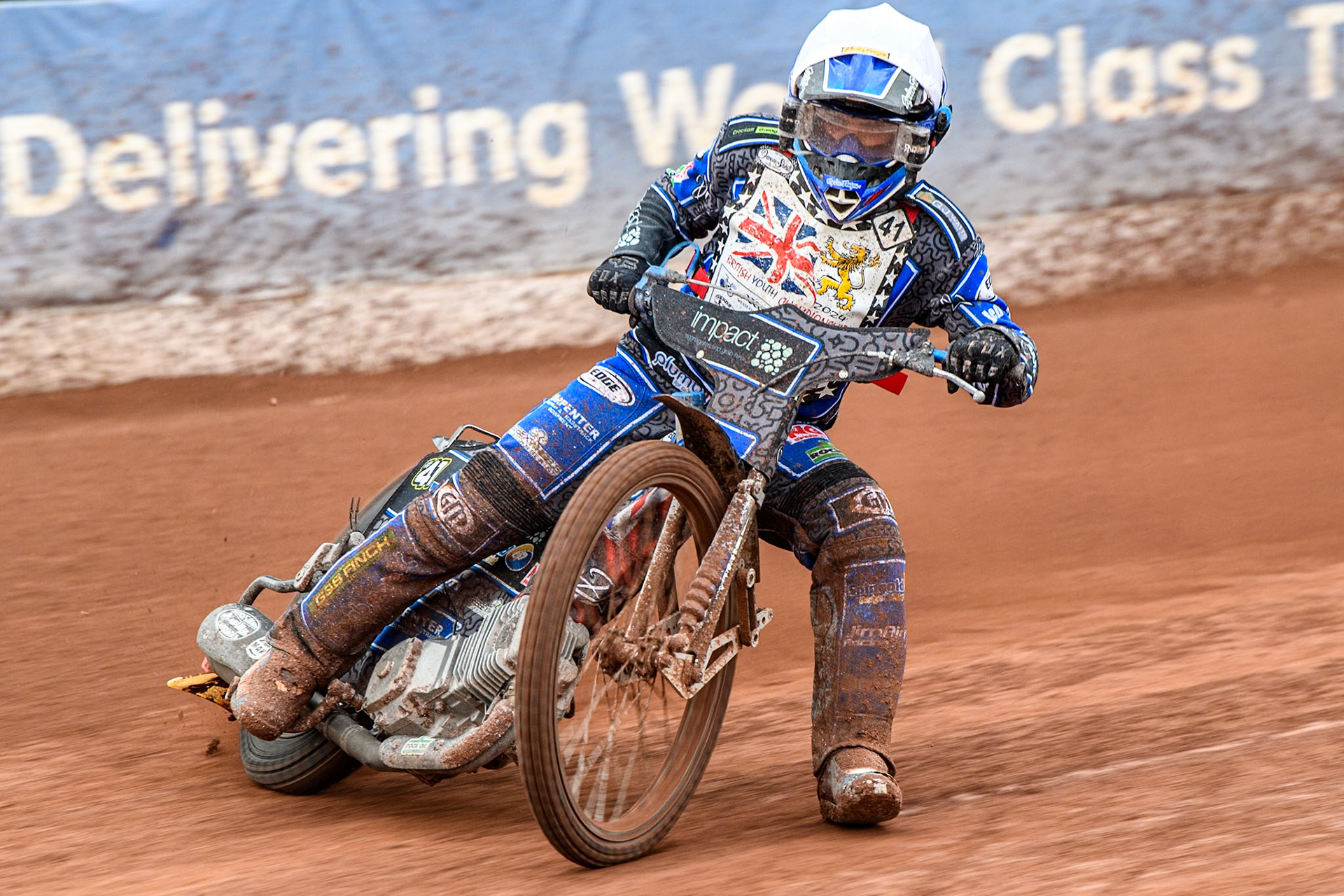 Hayden Watts (500cc)  in action during the British Youth 500cc Championships at the National Speedway Stadium, Manchester on Friday 2nd August 2024. (Photo: Ian Charles | MI News)