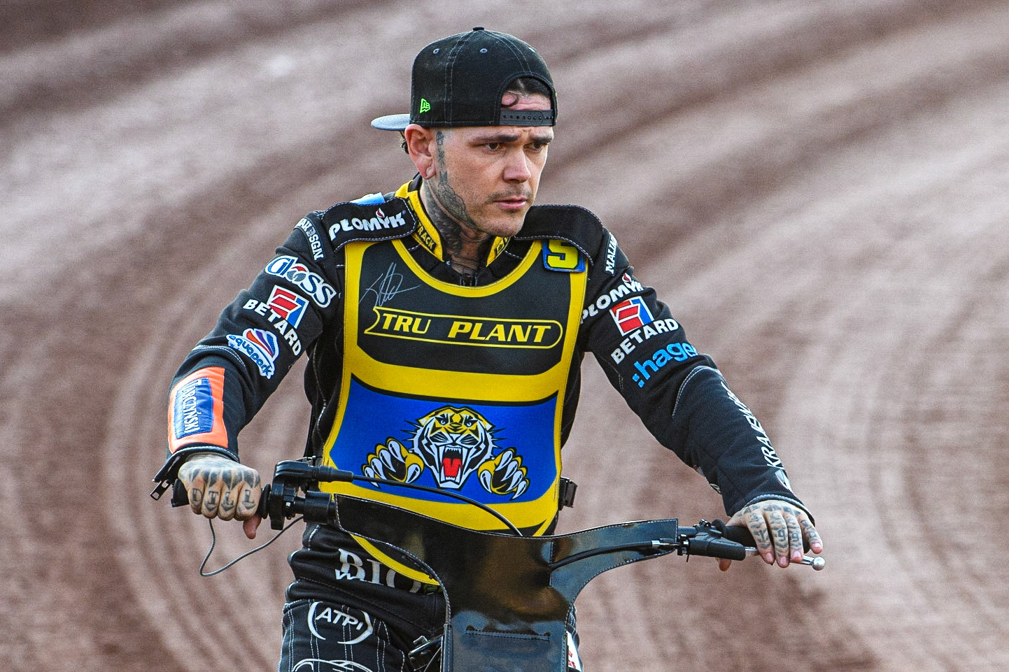 Tai Woffinden - Sheffield TruPlant Tigers during the Sports Insure Premiership match between Belle Vue Aces and Sheffield Tigers at the National Speedway Stadium, Manchester on Monday 7th August 2023. (Photo: Ian Charles | MI News)