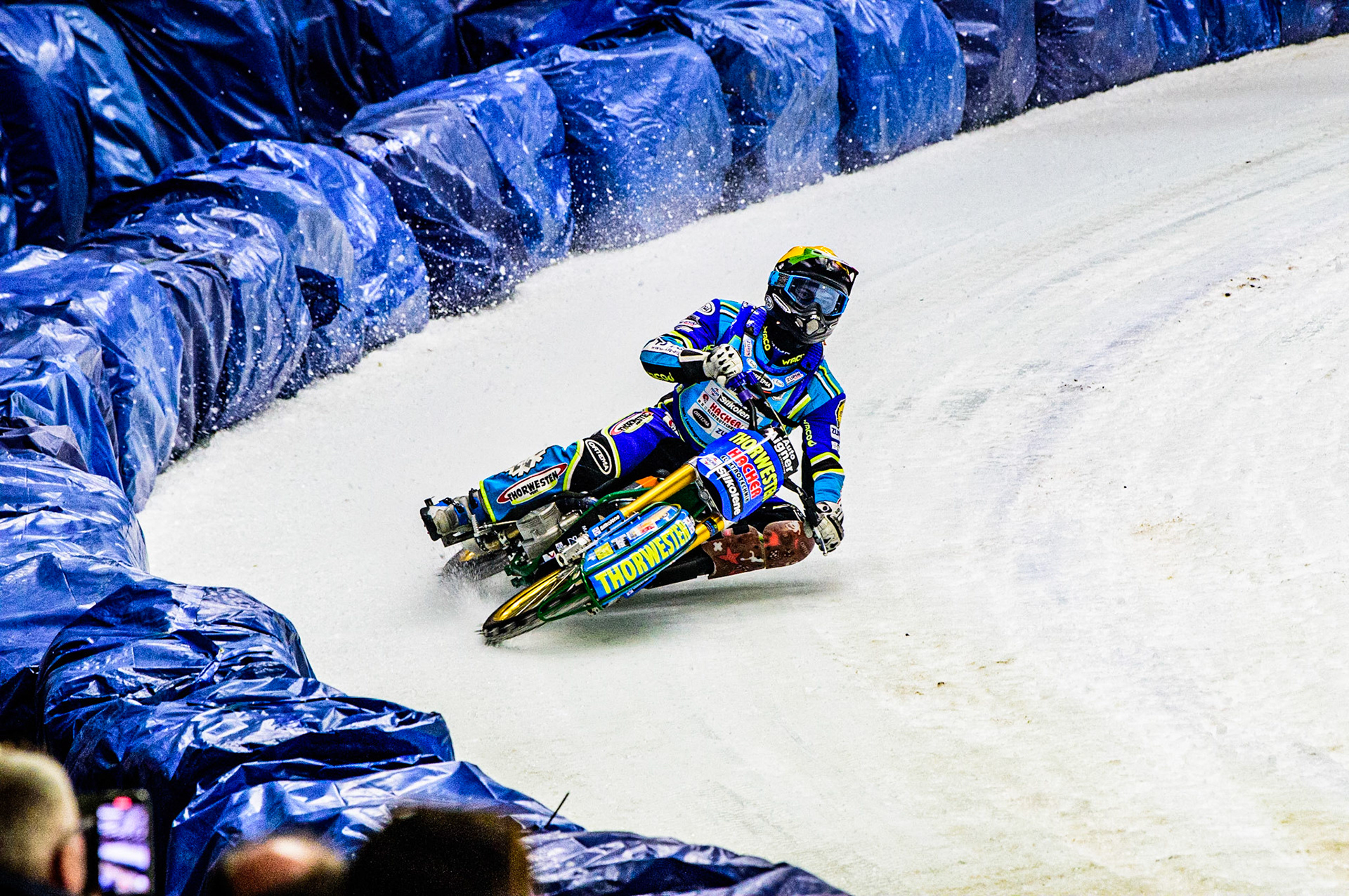 Luca Bauer in action during the Race of Legends at the Max-Aicher-Arena, Inzell on Friday 17th March 2023. (Photo: Ian Charles | MI News)