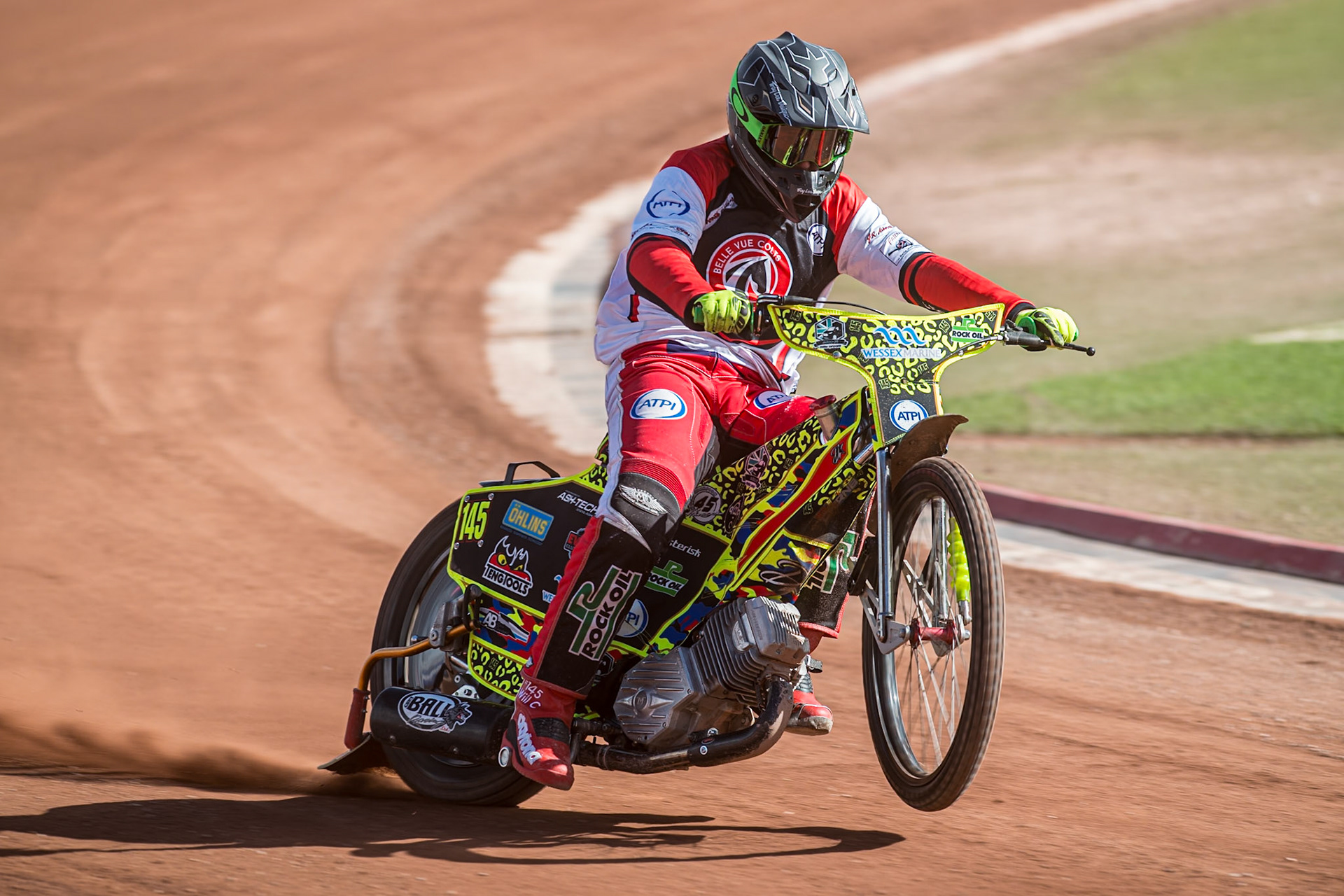 Will Cairns in action during the Belle Vue Aces Media Day at the National Speedway Stadium, Manchester on Wednesday 12th March 2025. (Photo: Ian Charles | MI News)