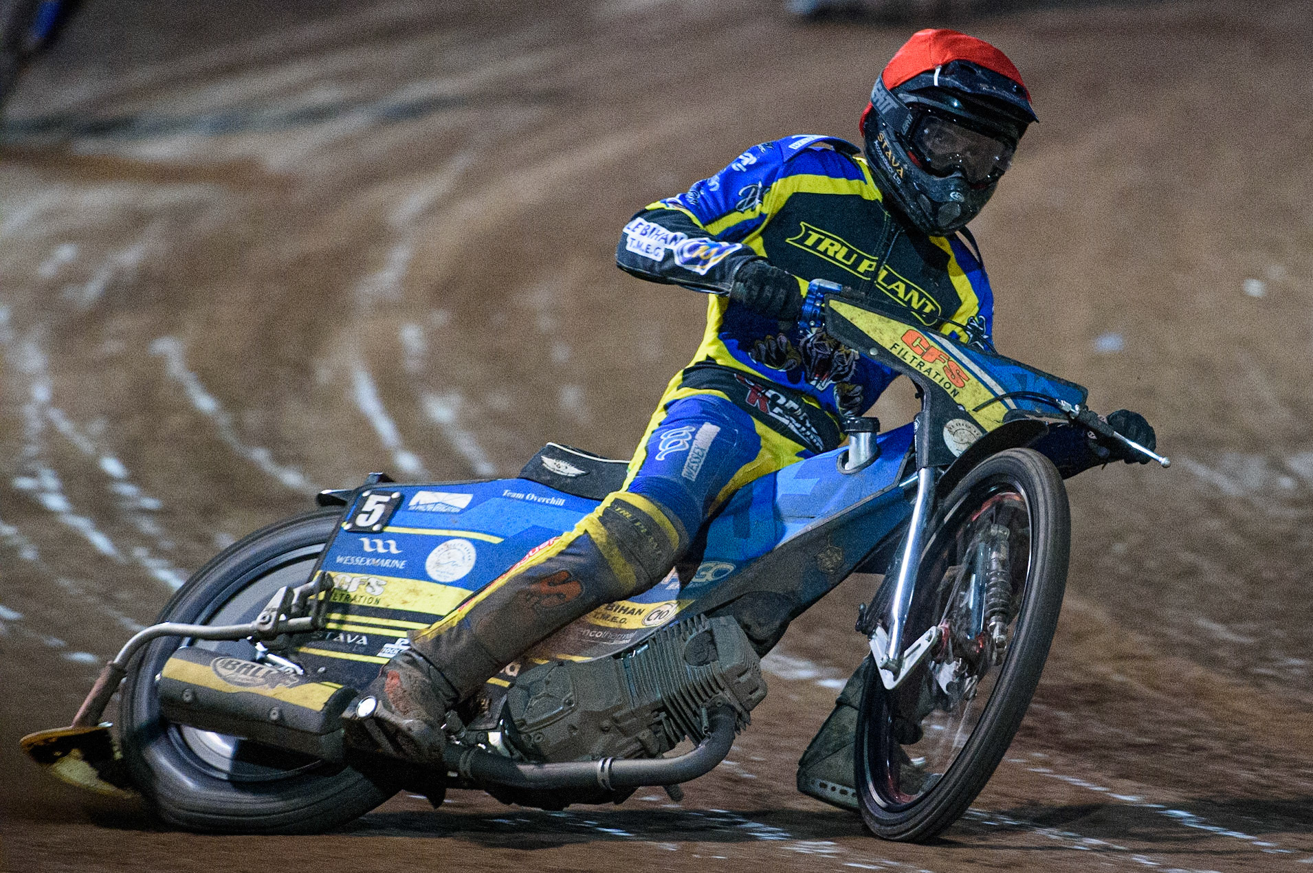 SHEFFIELD, UK. AUG 2NDAdam Ellis   in action  for Sheffield TruPlant Tigers  during the SGB Premiership match between Sheffield Tigers and Belle Vue Aces at Owlerton Stadium, Sheffield on Thursday 2nd September 2021. (Credit: Ian Charles | MI News)