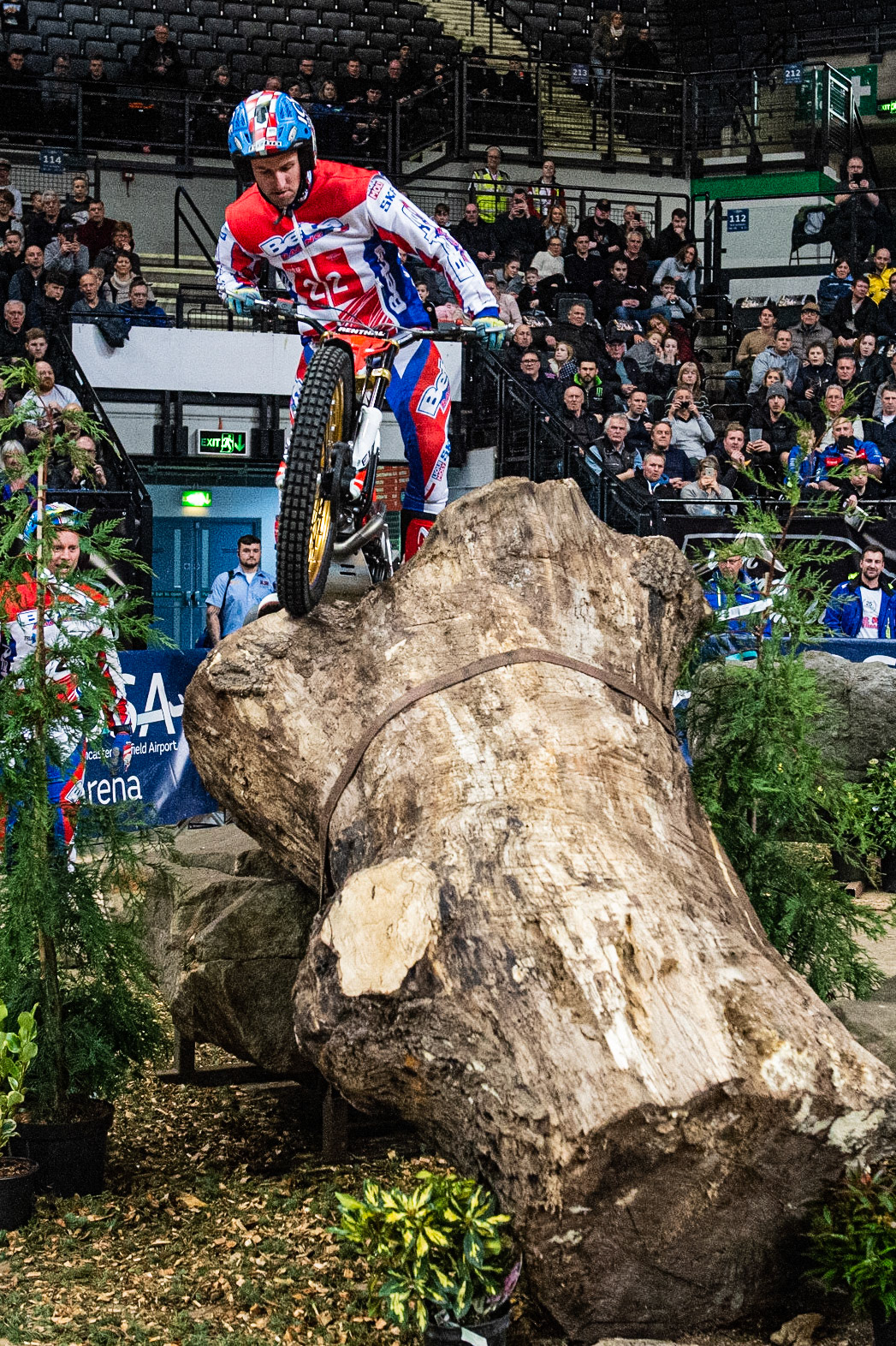 SHEFFIELD, ENGLAND  - DECEMBER 28TH  James Dabill, UK (Beta) on section 4  during the 25th Anniversary Sheffield Indoor Trial at the FlyDSA Arena, Sheffield on Saturday 28th December 2019. (Credit: Ian Charles | MI News)
