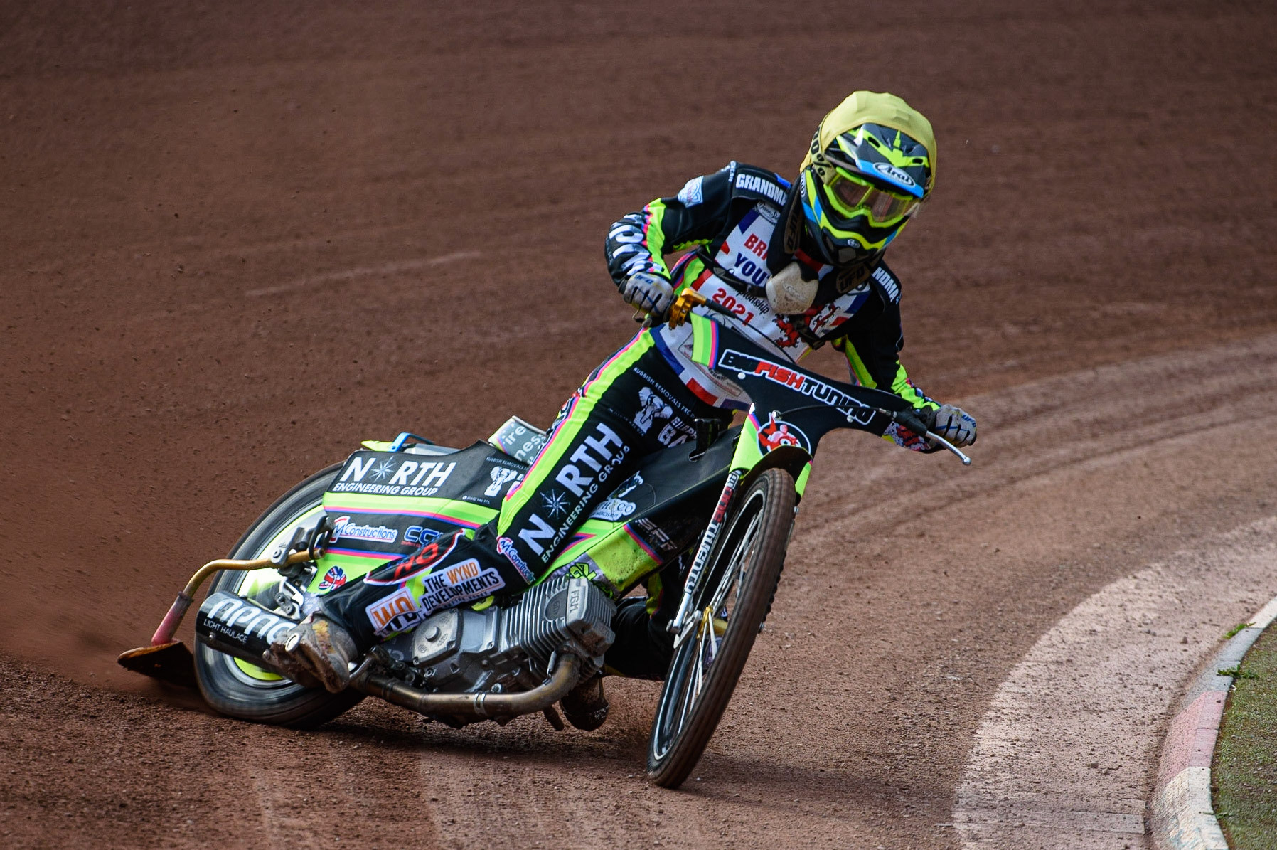 MANCHESTER, UK. MAY 28TH   Alex Goldsborough  in action  during the British Junior Championship at the National Speedway Stadium, Manchester on Friday 28th May 2021. (Credit: Ian Charles | MI News)