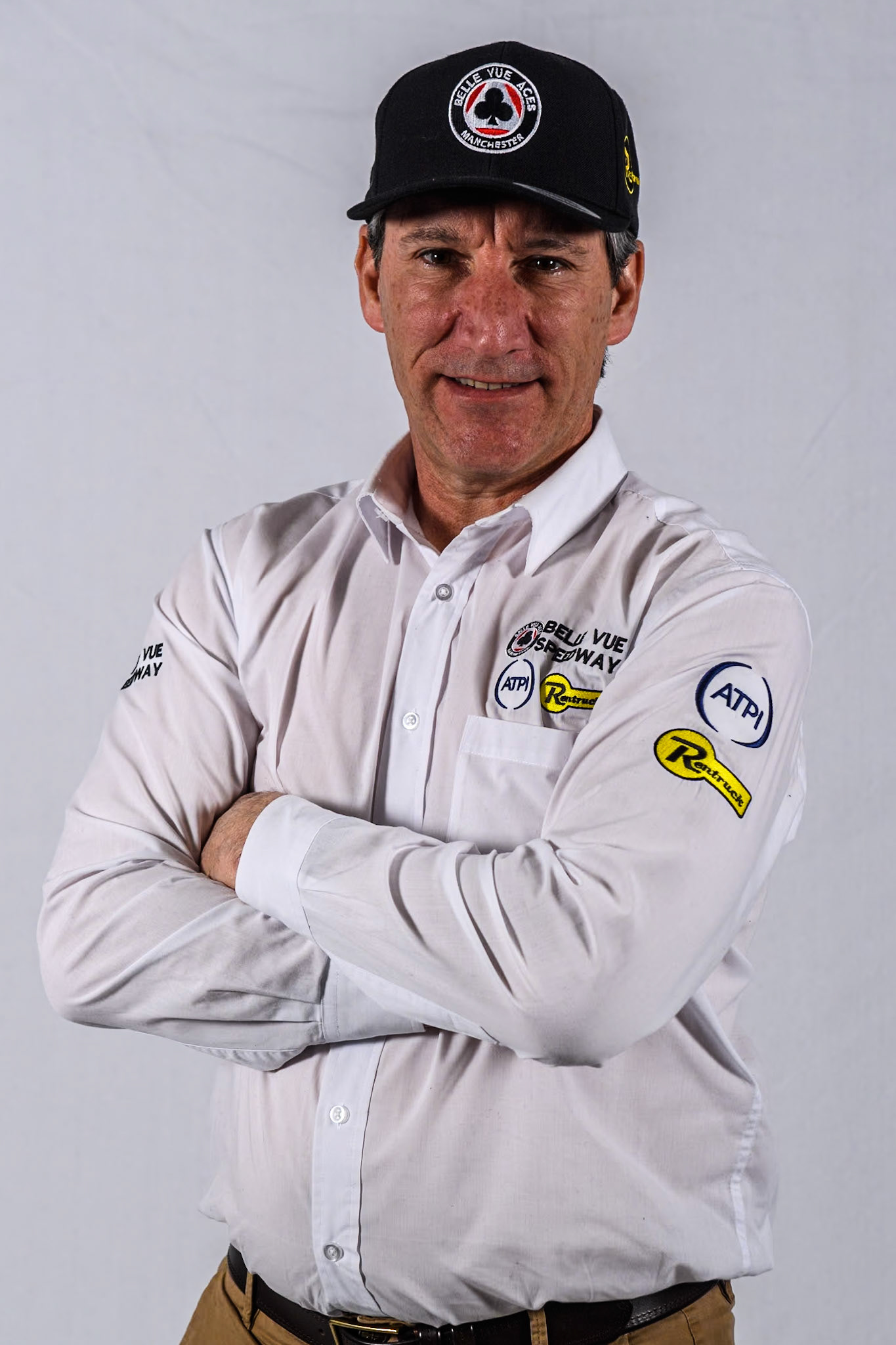 Belle Vue Aces' rider Team Manager Mark Lemon during the Belle Vue Aces Media Day at the National Speedway Stadium, Manchester on Monday 11th March 2024. (Photo: Ian Charles | MI News)
