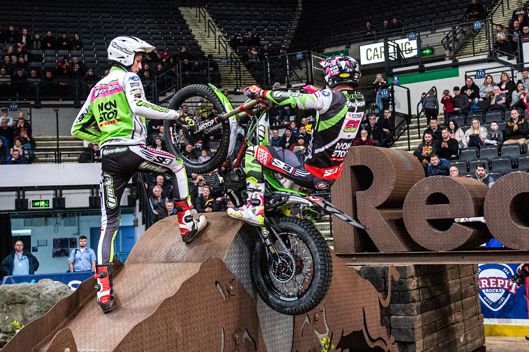 SHEFFIELD, ENGLAND  - DECEMBER 28TH   Jamie Busto, Spain (Vertigo) on the RedBull section of the Final during the 25th Anniversary Sheffield Indoor Trial at the FlyDSA Arena, Sheffield on Saturday 28th December 2019. (Credit: Ian Charles | MI News)