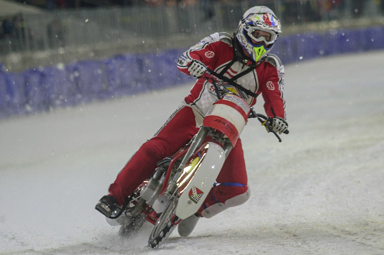 HEERENVEEN, NL. APR 1. Martin Posch in action  during the ROLOEF THIJS BOKAAL  at Ice Rink Thialf, Heerenveen on Friday 1st April 2022. (Credit: Ian Charles | MI News)