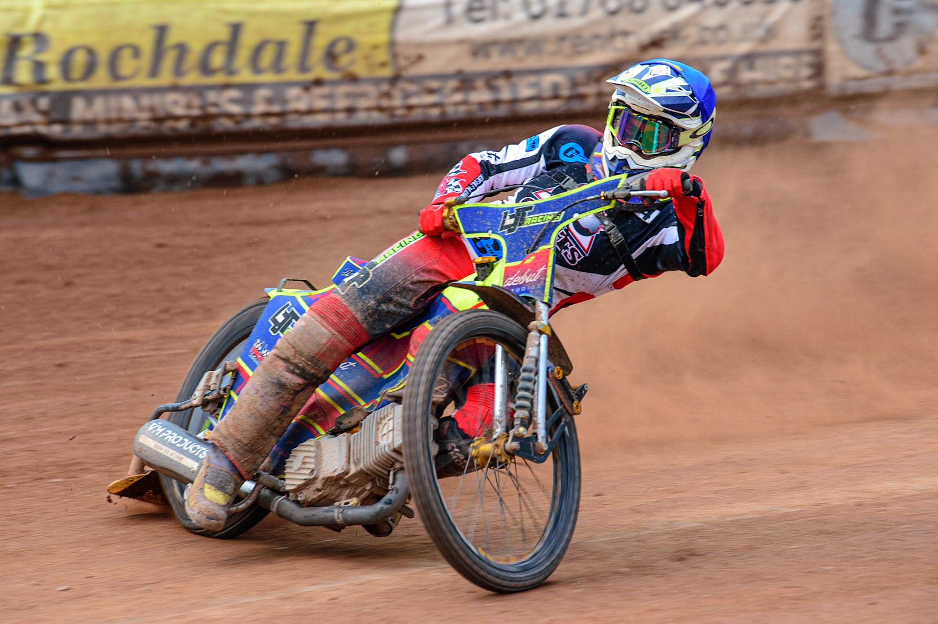 MANCHESTER, UK.  JUN 3RD  Nathan Ablitt  in action  for Belle Vue Cool Running Colts  during the National Development League match between Belle Vue Colts and Oxford Chargers at the National Speedway Stadium, Manchester on Friday 3rd June 2022. (Credit: Ian Charles | MI News)