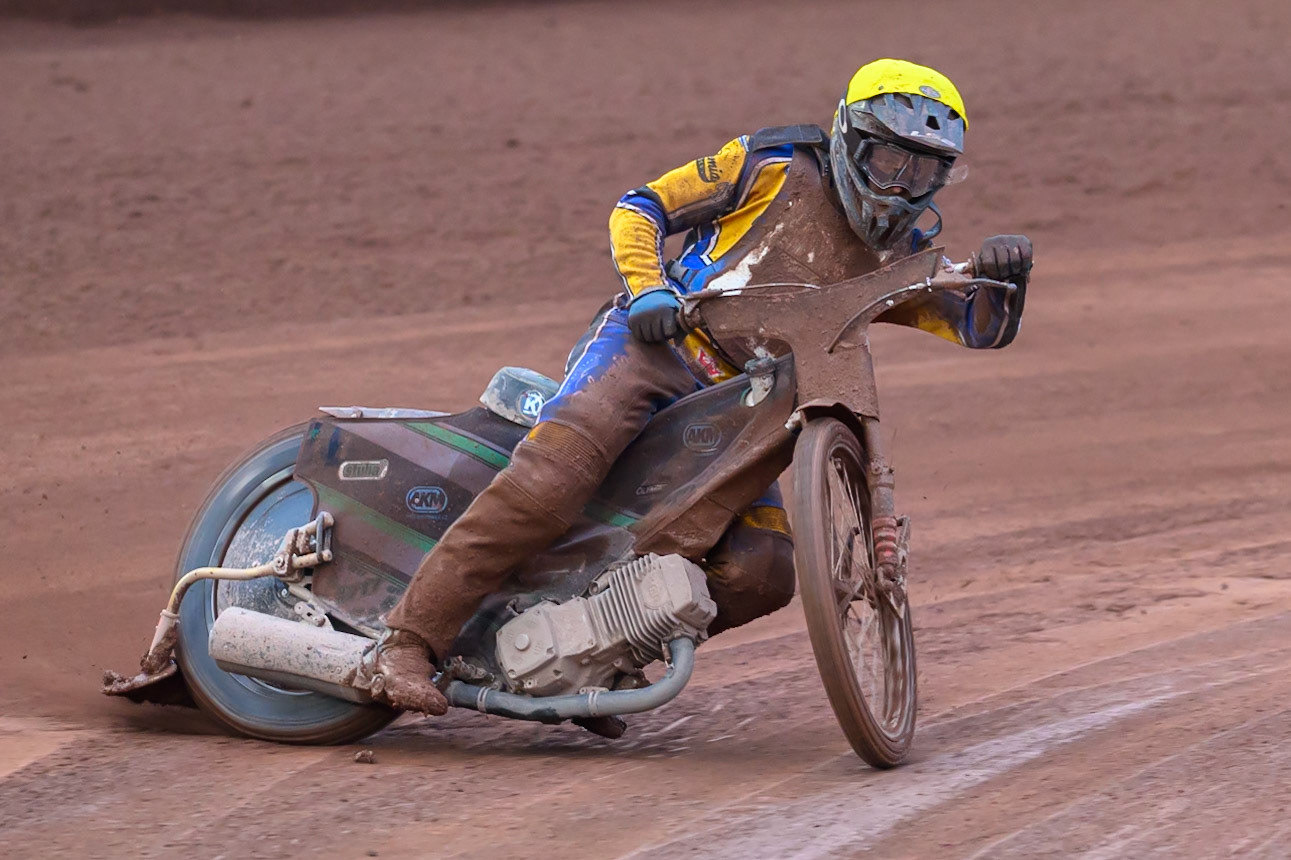Daniel Klima of Czechia in action during the Speedway GP Qualifying Round 3 at Allied Ashfield Stadium, Glasgow on Saturday 30th May 2026. (Photo: Ian Charles | MI News)