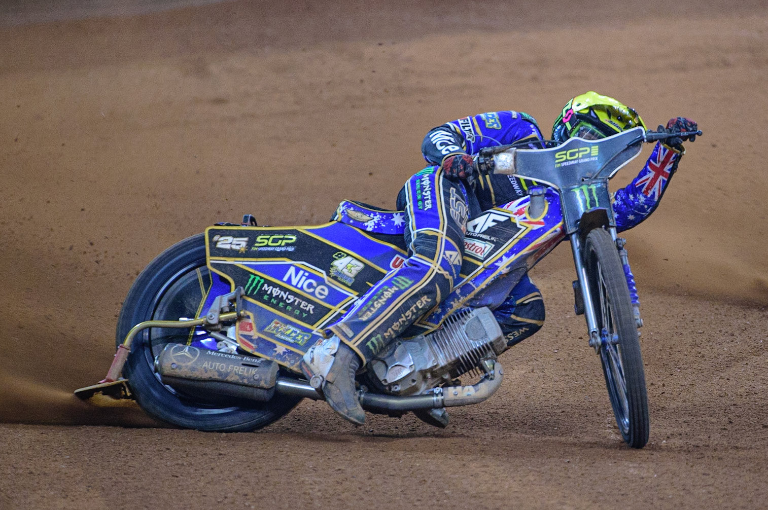 Jack Holder (25) in action  during the FIM  Speedway Grand Prix of Great Britain at the Principality Stadium, Cardiff on Saturday 13th August 2022. (Credit: Ian Charles | MI News