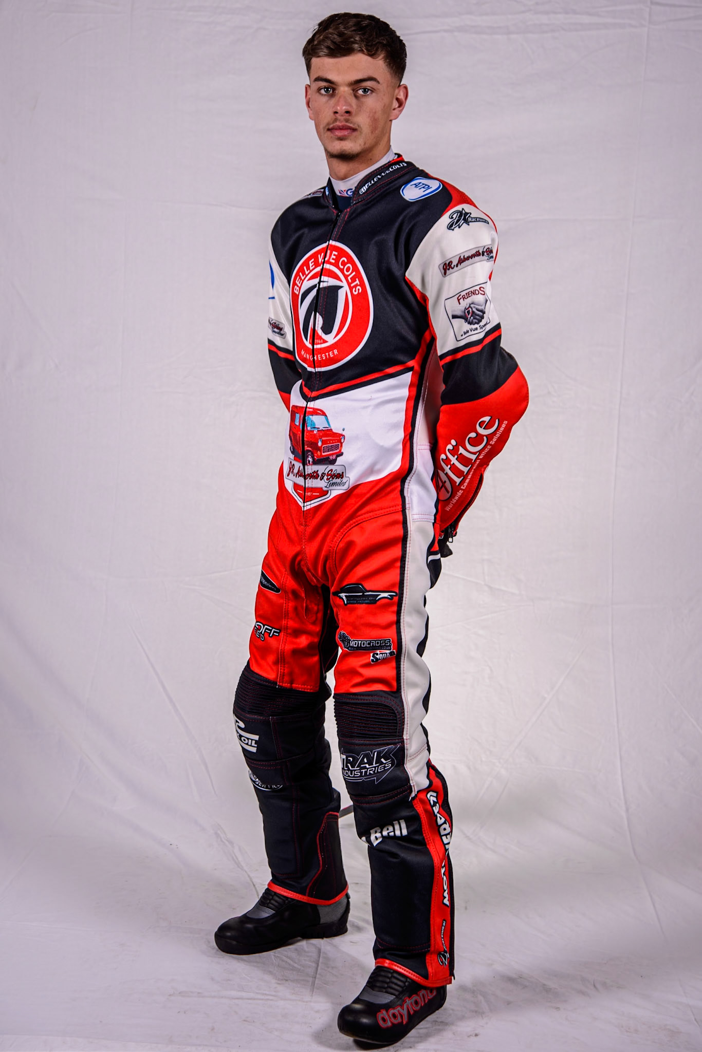 Freddy Hodder - Belle Vue Colts during the Belle Vue Aces Media Day at the National Speedway Stadium, Manchester on Wednesday 12th March 2025. (Photo: Ian Charles | MI News)f