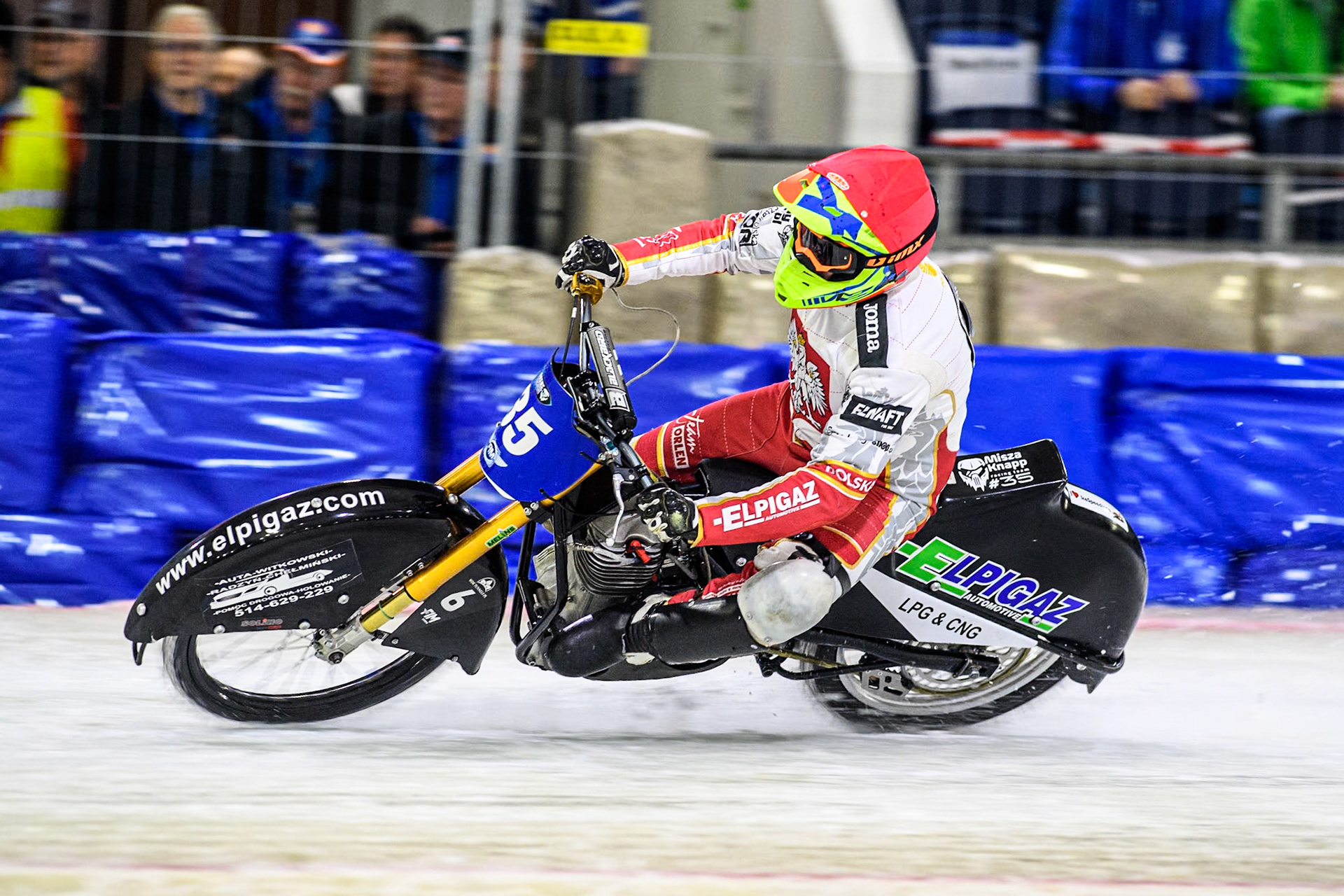Michał Knapp of Poland in action during the Roelof Thijs Bokaal at Ice Rink Thialf, Heerenveen, The Netherlands on Friday 5th April 2024. (Photo: Ian Charles | MI News)