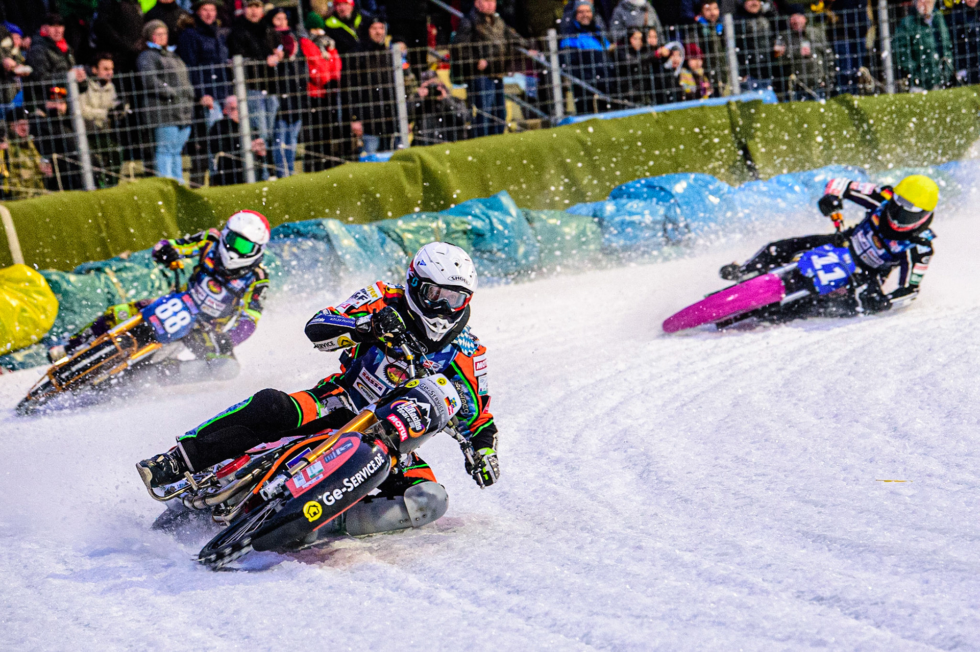 during the German Individual Ice Speedway Championship at Horst-Dohm-Eisstadion, Berlin on Friday 3rd March 2023. (Photo: Ian Charles | MI News)