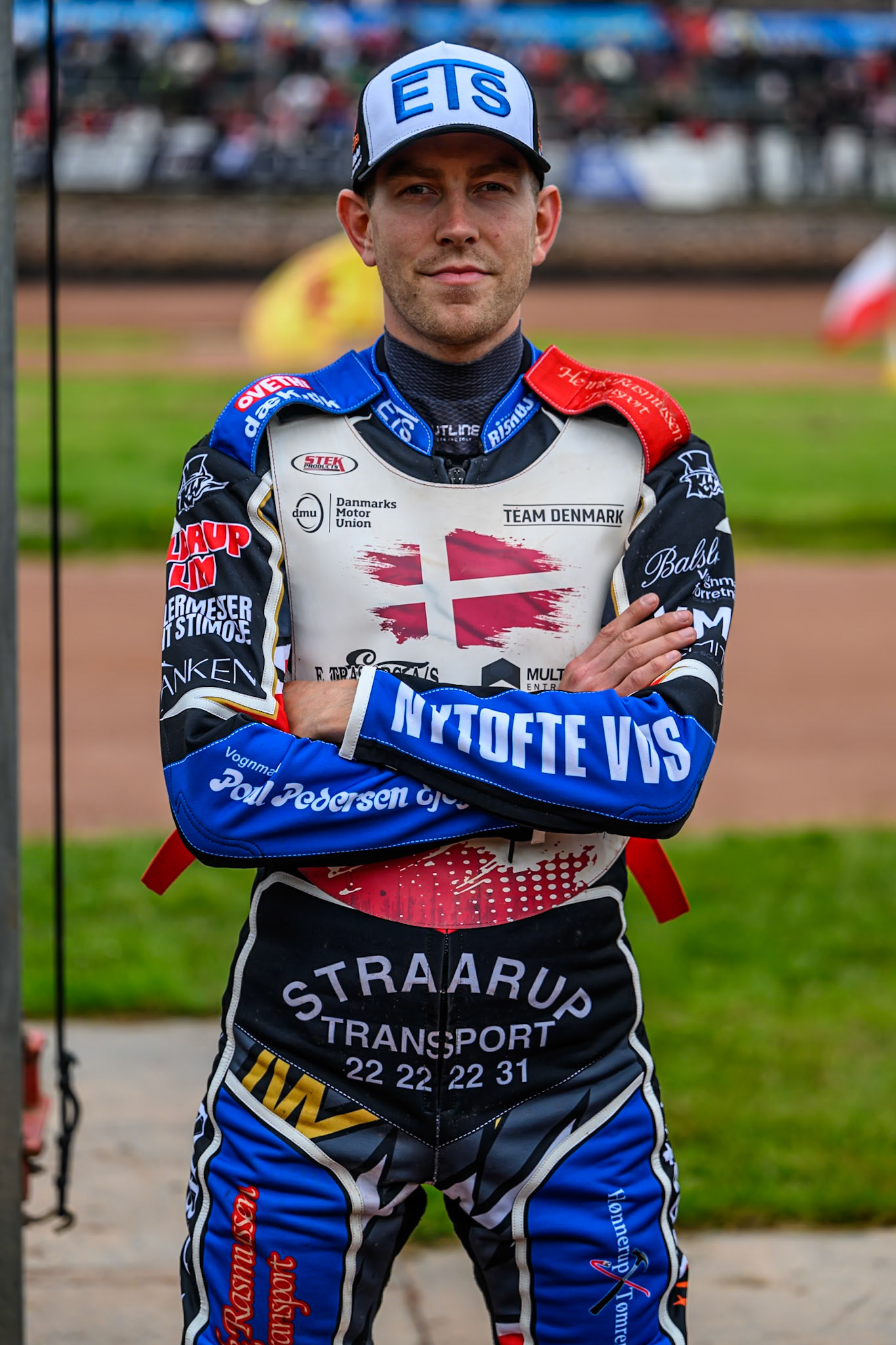 Frederik Jacobsen of Denmark during the Speedway GP Qualifying Round 3 at Allied Ashfield Stadium, Glasgow on Saturday 30th May 2026. (Photo: Ian Charles | MI News)