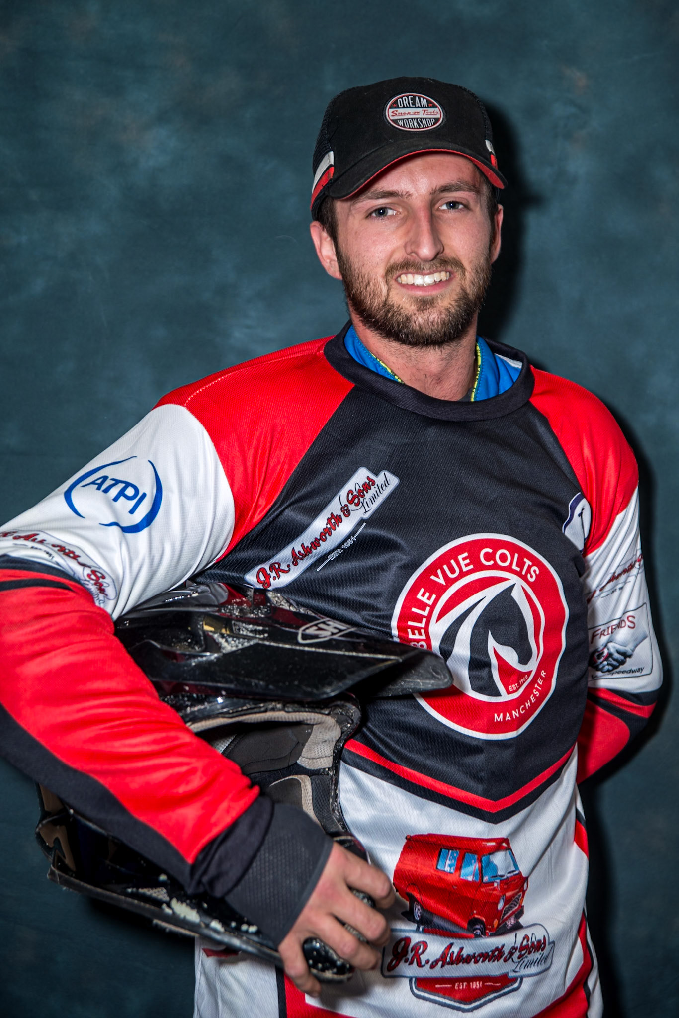 Belle Vue Colts' Jack Kingston  during the WSRA National Development League match between Belle Vue Colts and Leicester Lion Cubs at the National Speedway Stadium, Manchester on Friday 18th April 2025. (Photo: Ian Charles | MI News)