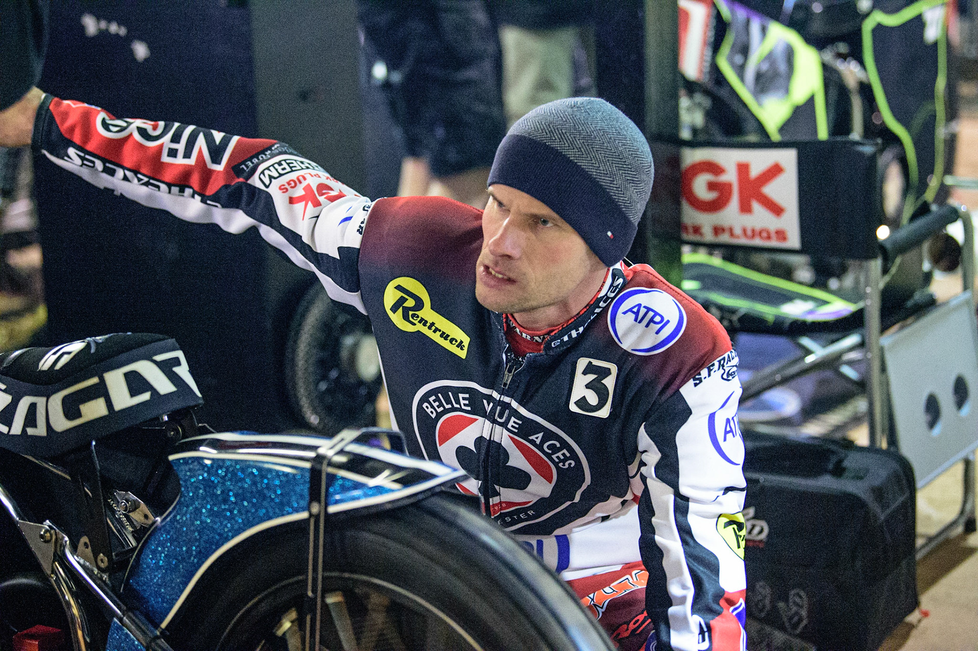 Matej Zagar - Belle Vue ATPI Aces  during the SGB Premiership Grand Final 2nd Leg between Sheffield Tigers and Belle Vue Aces at Owlerton Stadium, Sheffield on Thursday 13th October 2022. (Credit: Ian Charles | MI News)