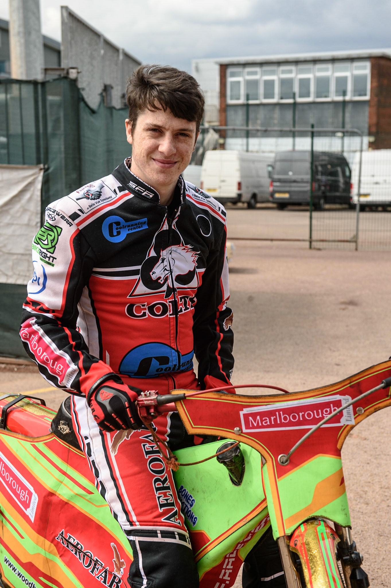 Photo: Ian CharlesBen Woodhull - Belle Vue ColtsBelle Vue Press &amp; Practice, , National Speedway Stadium, Manchester Thursday  13  May  2021