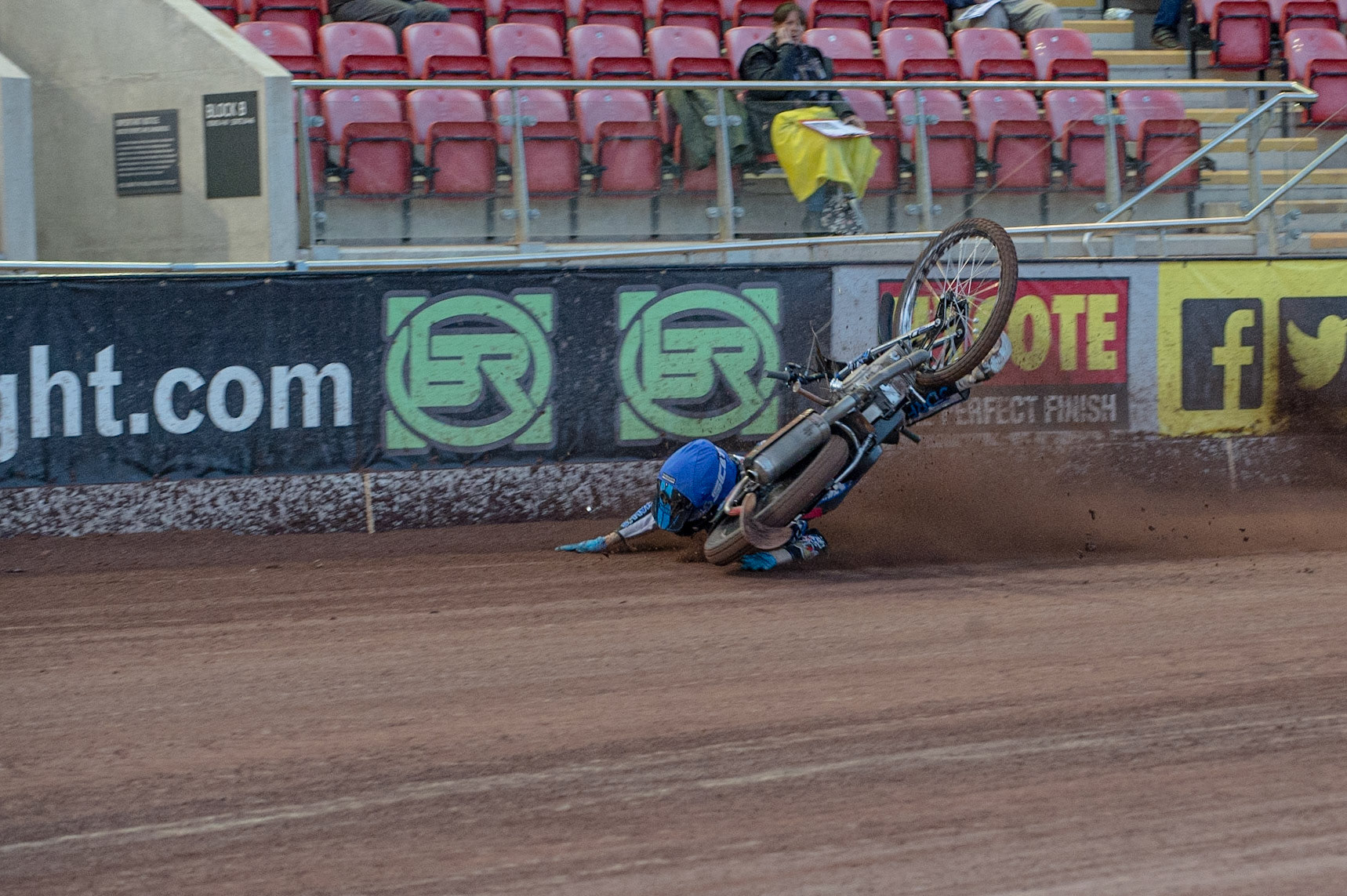 Photo: Ian Charles

Harry McGurk crashes 

Summer Speed Saturday & British Youth Speedway Championship Round 5, National Speedway Stadium, Manchester, Saturday 22 June 2019
