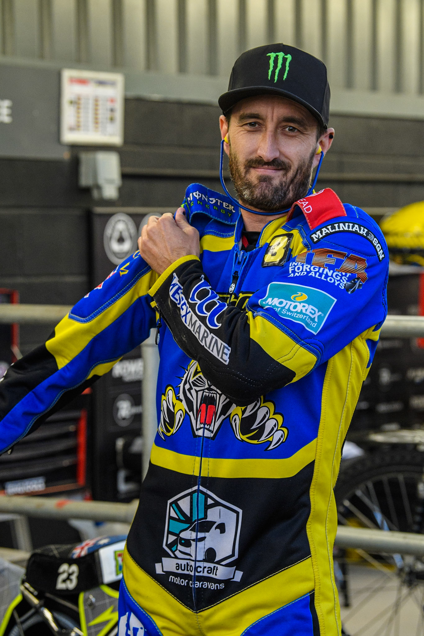 Sheffield Tigers' Chris Holder during the Rowe Motor Oil Premiership Play Off Semi Final 2, 1st Leg match between Belle Vue Aces and Sheffield Tigers at the National Speedway Stadium, Manchester on Monday 16th September 2024. (Photo: Ian Charles | MI News)