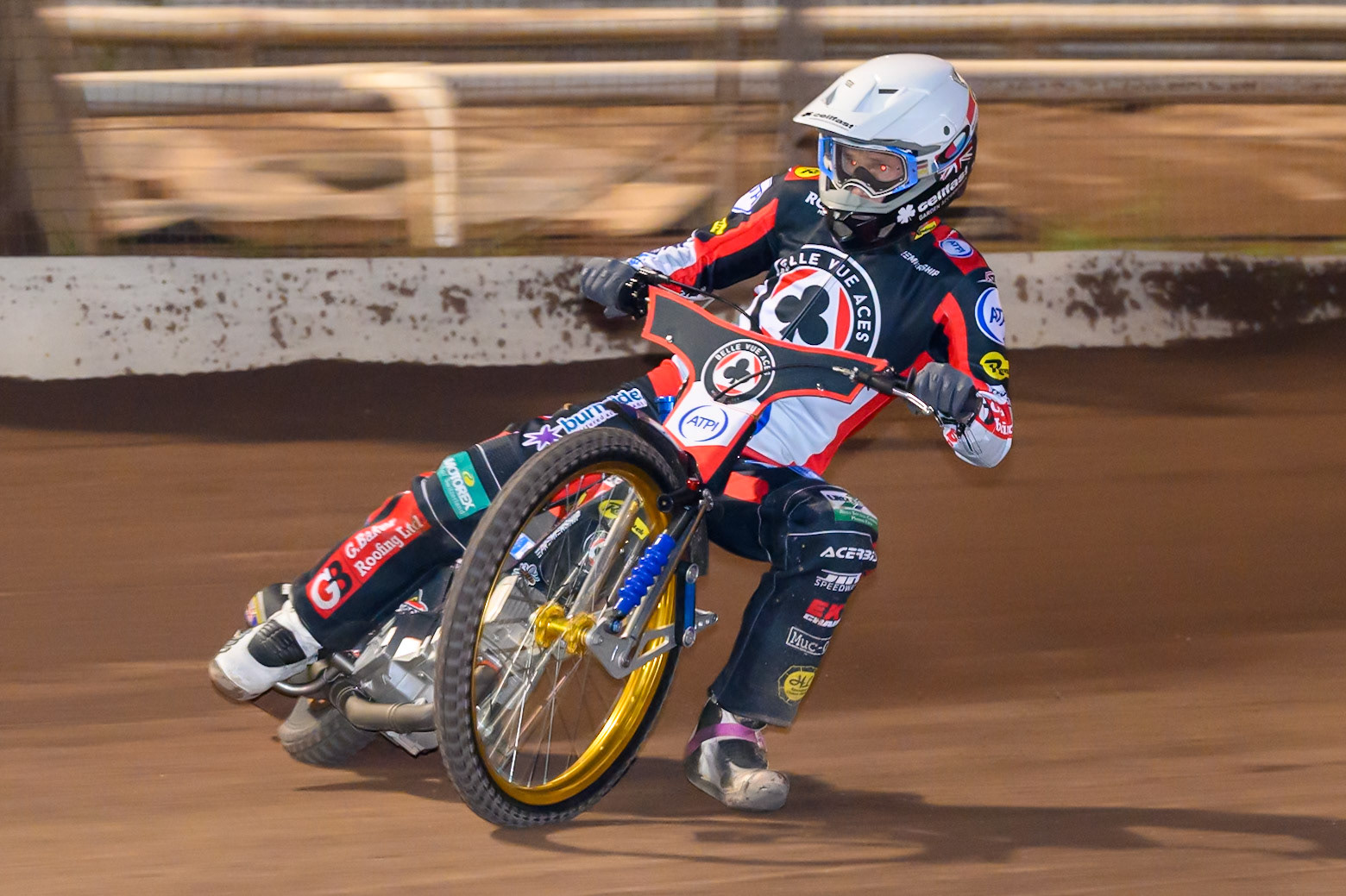 Jason Doyle of Belle Vue Aces in action during the Rowe Motor Oil Premiership match between Sheffield Tigers and Belle Vue Aces at Owlerton Stadium, Sheffield on Monday 31st August 2026. (Photo: Ian Charles | MI News)