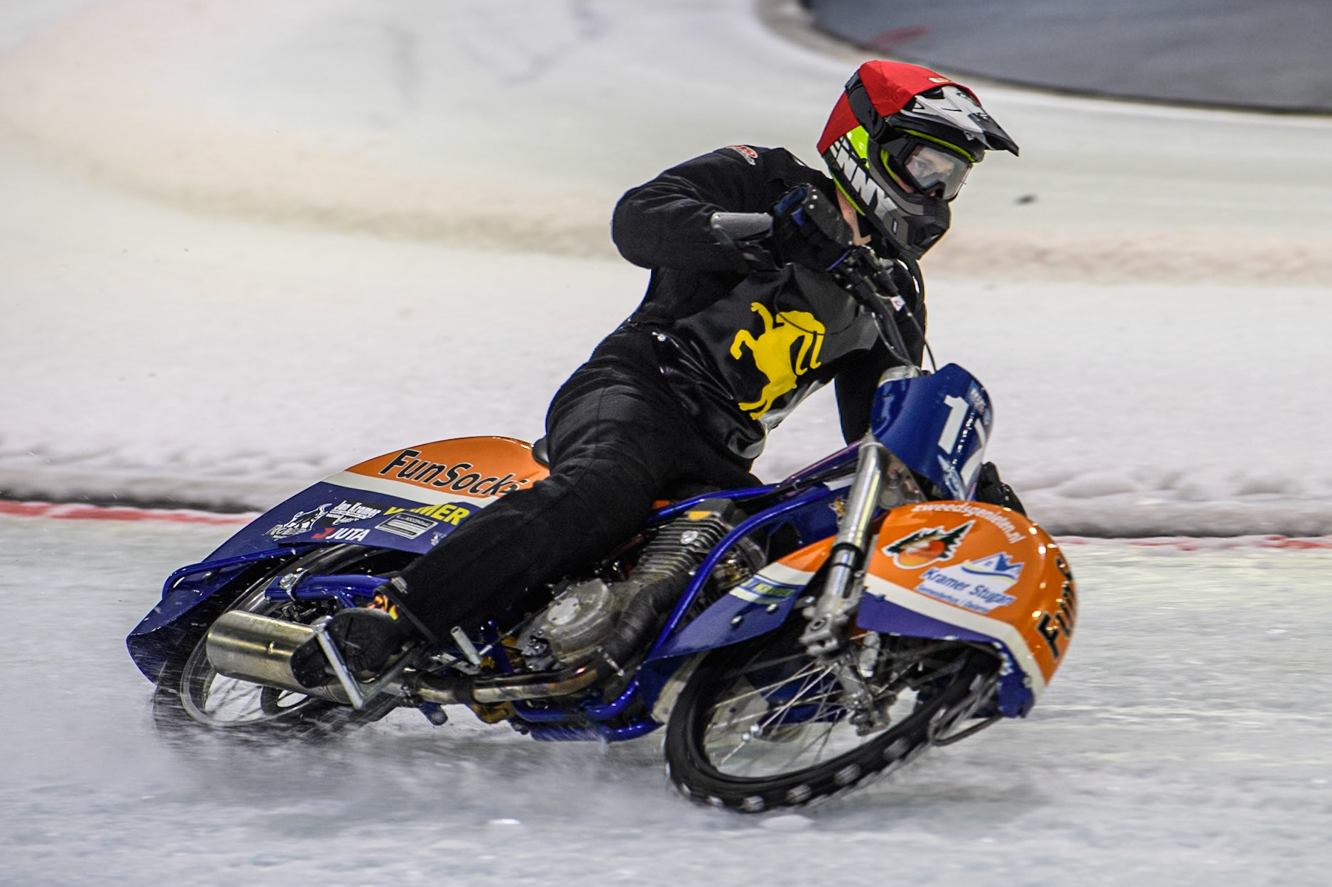 Leon Kramer of The Netherlands in action during the Roelof Thijs Bokaal, Ice Rink Thialf, Heerenveen, Netherlands on Friday 4th April 2025. (Photo: Ian Charles | MI News)