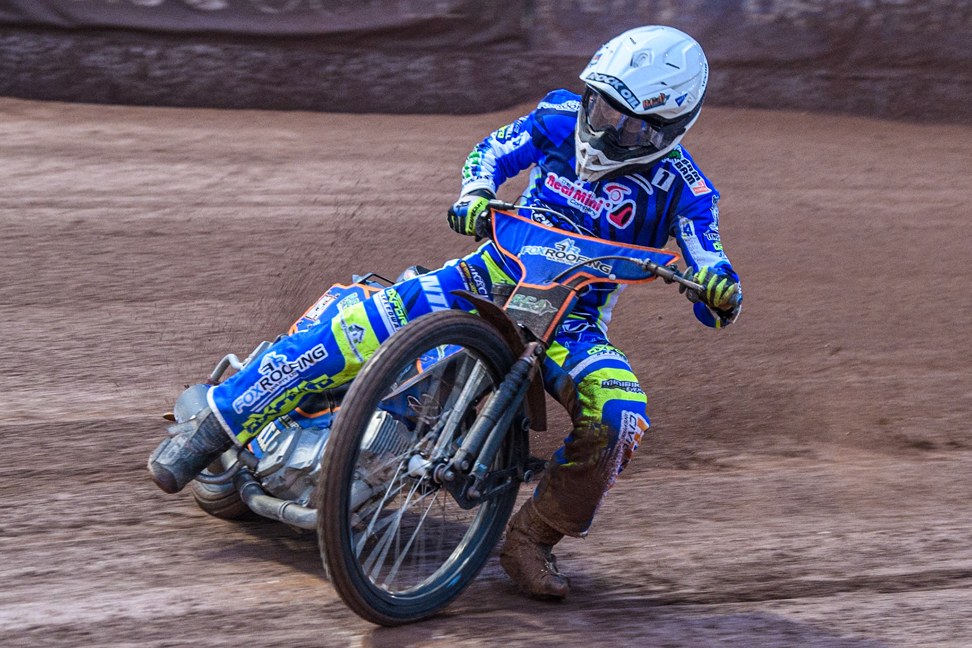 Oxford Chargers' Luke Killeen  in action during the WSRA National Development League match between Belle Vue Colts and Oxford Chargers at the National Speedway Stadium, Manchester on Friday 2nd August 2024. (Photo: Ian Charles | MI News)