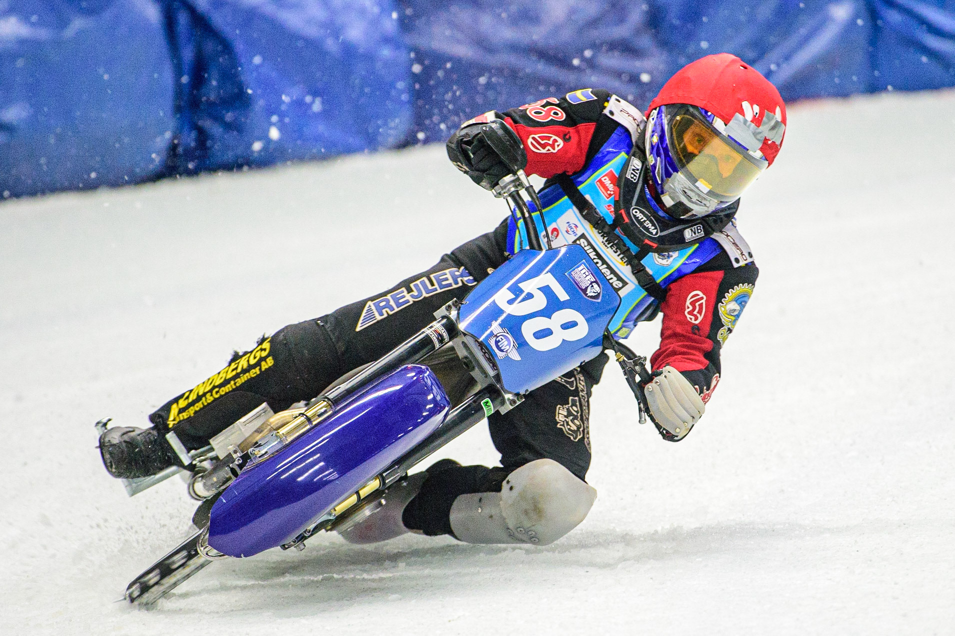 Stefan Svensson in action during the Race of Legends at the Max-Aicher-Arena, Inzell on Friday 17th March 2023. (Photo: Ian Charles | MI News)