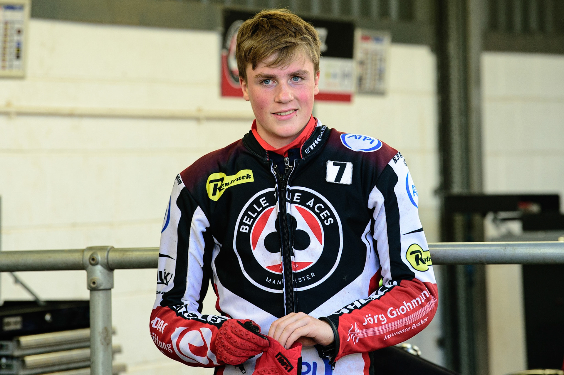 Norick Blodorn  - Belle Vue ATPI Aces  during the SGB Premiership match between Belle Vue Aces and Ipswich Witches at the National Speedway Stadium, Manchester on Monday 8th August 2022. (Credit: Ian Charles | MI News)