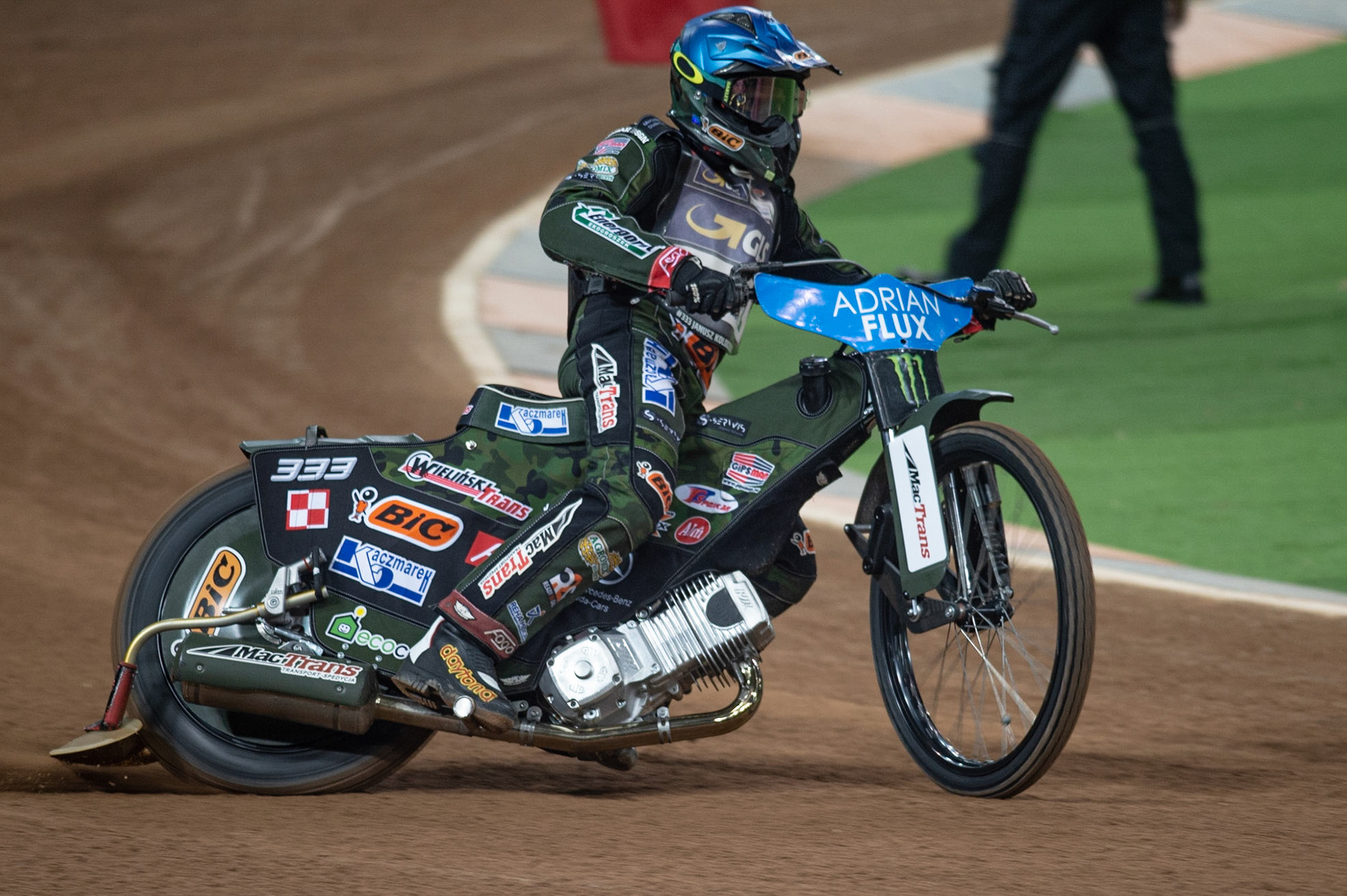 CARDIFF,WALES Janus Kolodziej of Poland in action  during the ADRIAN FLUX BRITISH FIM SPEEDWAY GRAND PRIX at the Principality Stadium, Cardiff on Saturday 21st September 2019. (Credit: Ian Charles | MI News)