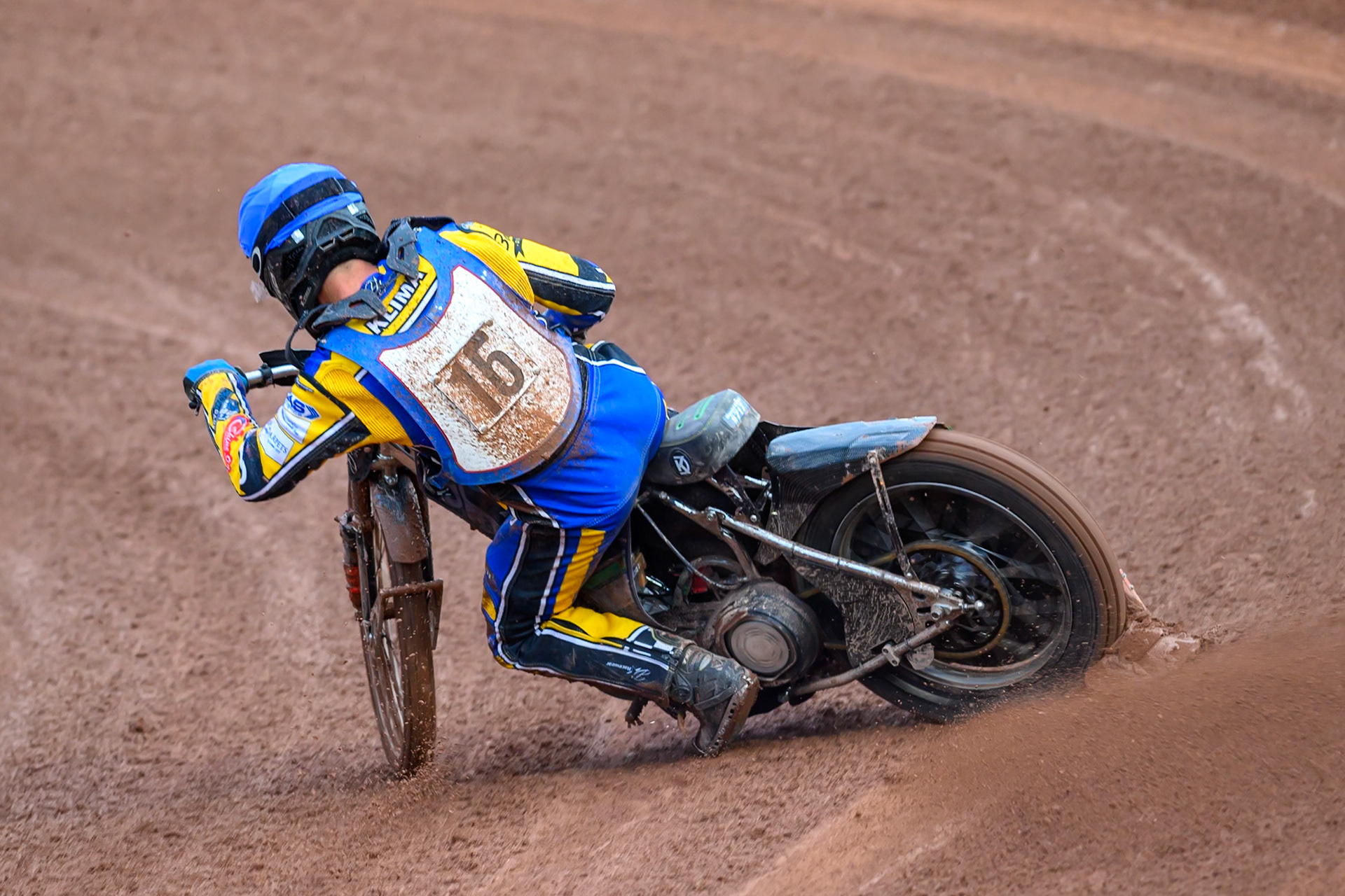 Daniel Klima of Czechia in action during the Speedway GP Qualifying Round 3 at Allied Ashfield Stadium, Glasgow on Saturday 30th May 2026. (Photo: Ian Charles | MI News)