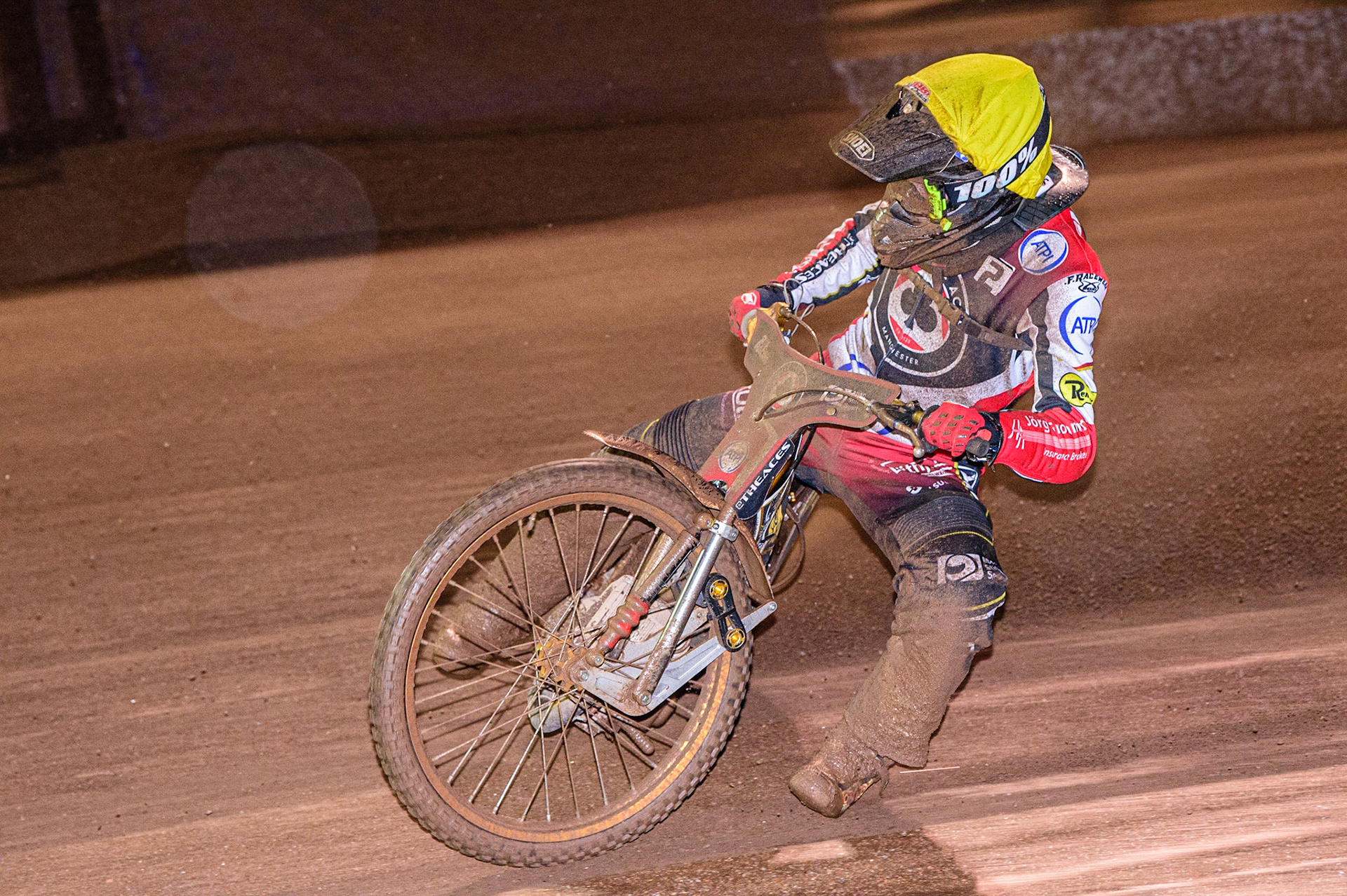 Norick Blodorn  of Belle Vue ‘ATPI’ Aces  during the Sheffield Tigers vs Belle Vue Aces meeting in the SGP Premiership at Owlerton Stadium, Sheffield on Thursday 23rd March 2023. (Photo: Ian Charles | MI News)