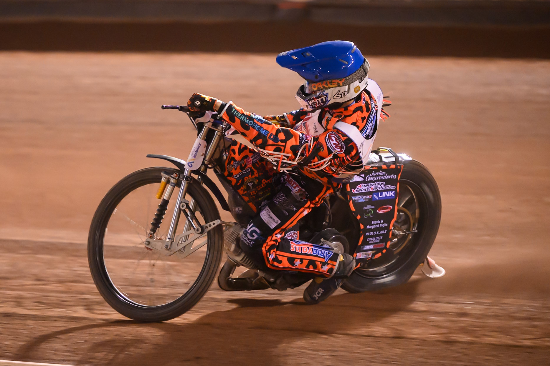 Cooper Rushen (2) in action during the Cab Direct British Speedway Championship Final at the National Speedway Stadium, Manchester on Saturday 15th August 2026. (Photo: Ian Charles | MI News)