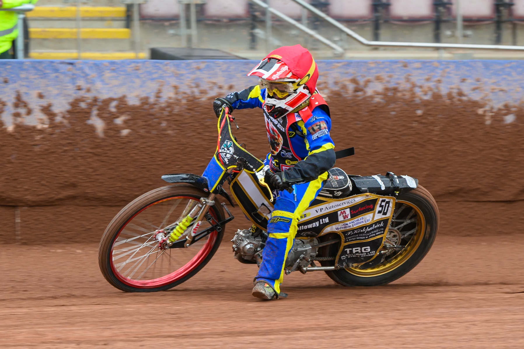 125cc Class Rider  Archie Whitelam (92) in action during the British Youth Championship (125cc) Round 2A, at the National Speedway Stadium, Manchester on Sunday 1st June 2025. (Photo: Ian Charles | MI News)