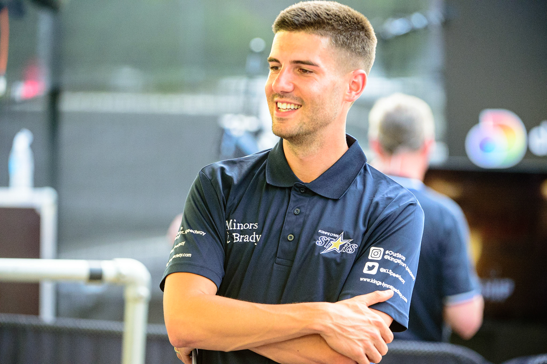 MANCHESTER UK  Alex Brady  - Team Manager of King’s Lynn Minors &amp; Brady Stars  during the SGB Premiership match between Belle Vue Aces and King's Lynn Stars at the National Speedway Stadium, Manchester on Monday 11th July 2022. (Credit: Ian Charles | MI News)