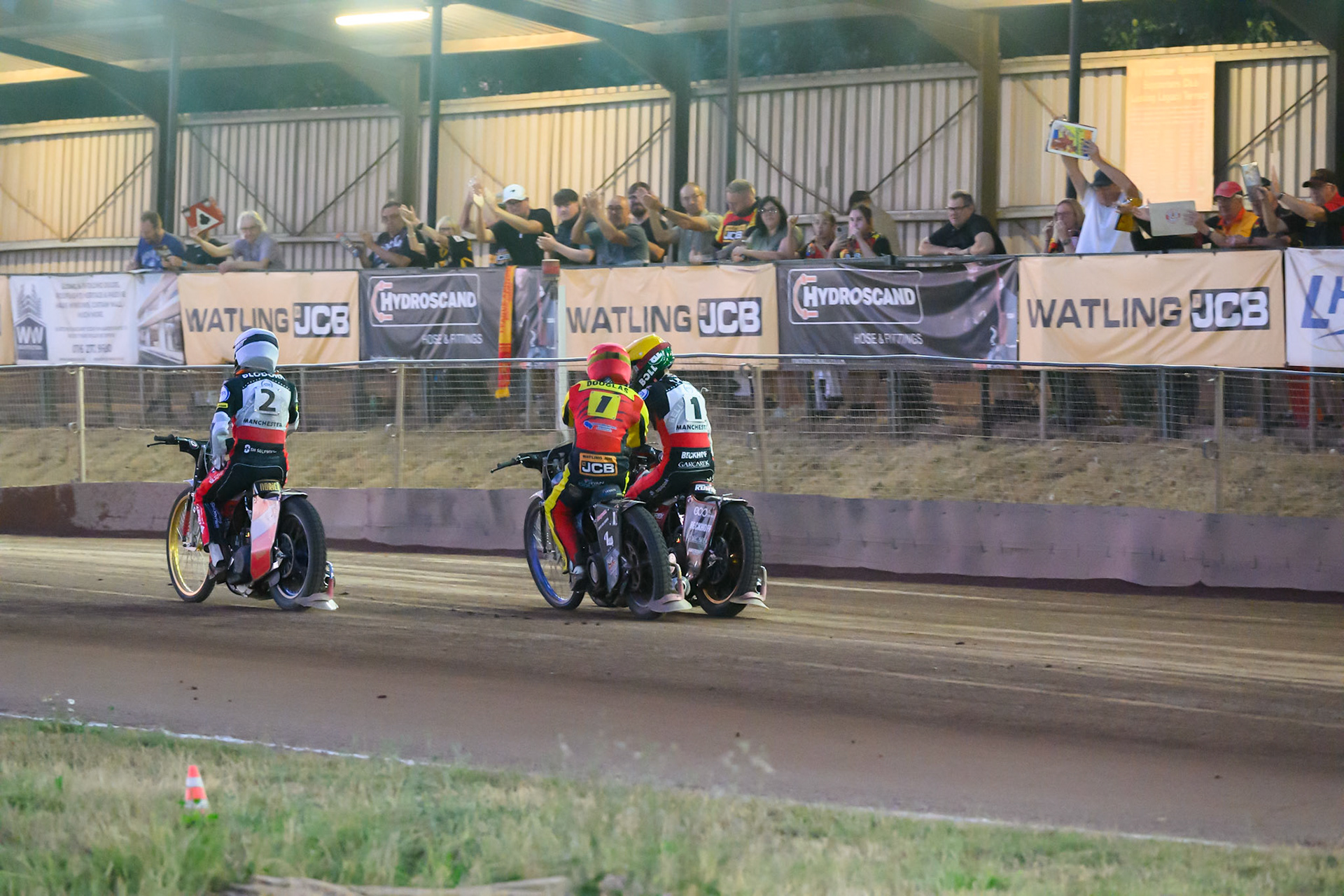 during the Rowe Motor Oil Premiership match between Leicester Lions and Belle Vue Aces at the Hydroscan Arena, Leicester on Thursday 23rd July 2026. (Photo: Ian Charles | MI News)