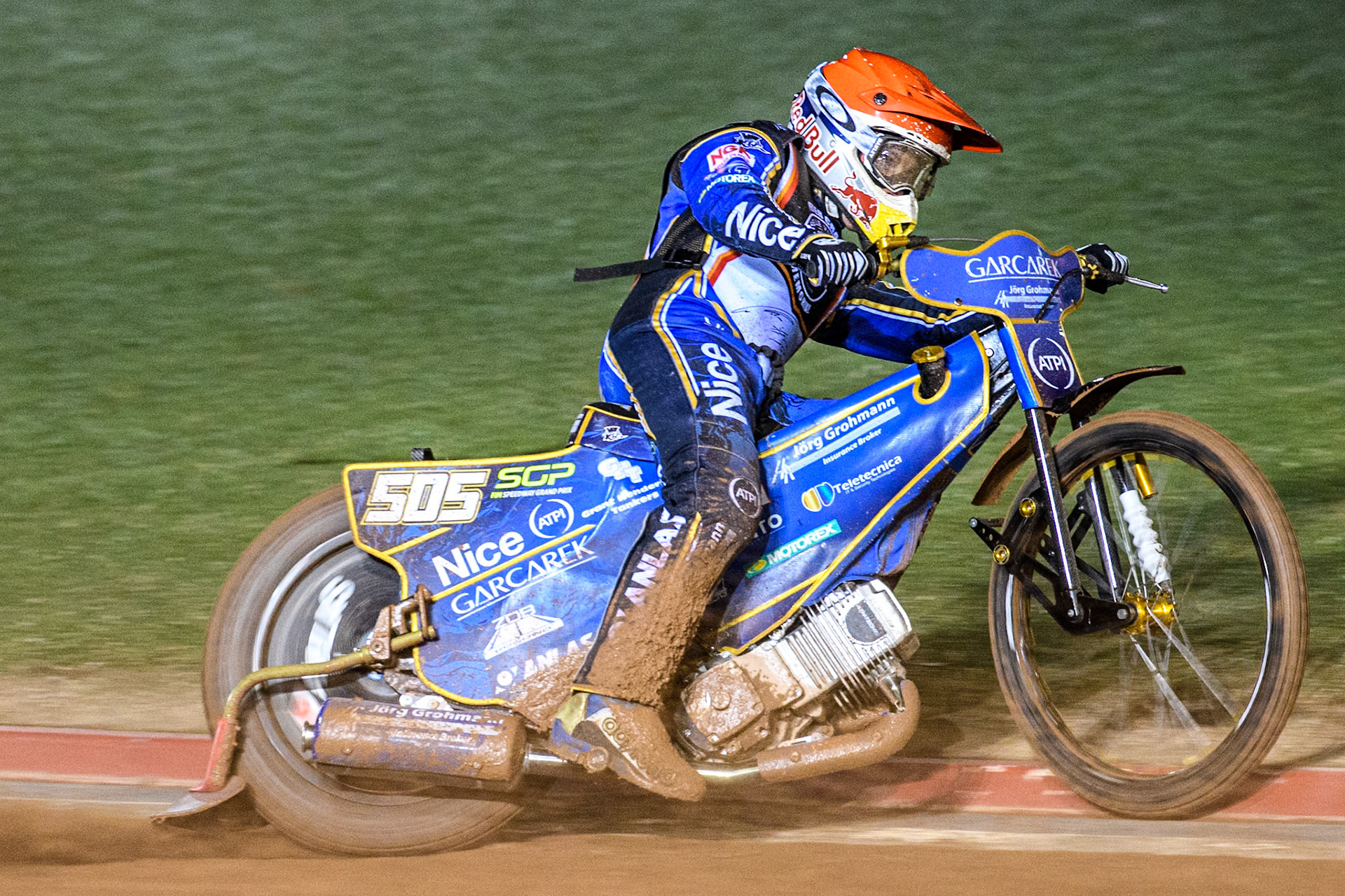 Robert Lambert in action during the Peter Craven Memorial Trophy at the National Speedway Stadium, Manchester on Monday 17th March 2025. (Photo: Ian Charles | MI News)