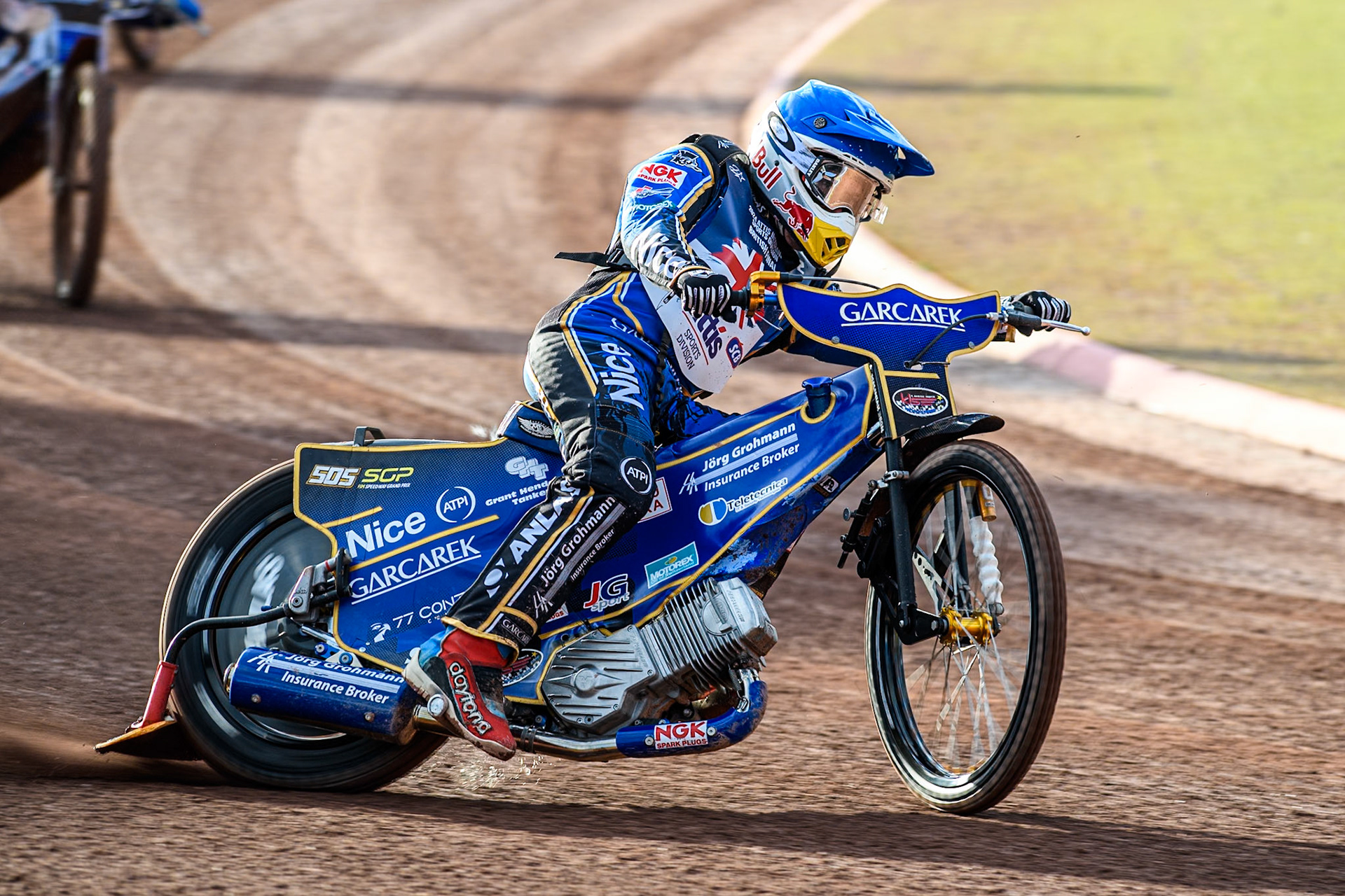 Robert Lambert in action during the Attis Insurance Sports Division British Speedway Championship Final at the National Speedway Stadium, Manchester on Saturday 8th June 2024. (Photo: Ian Charles | MI News)