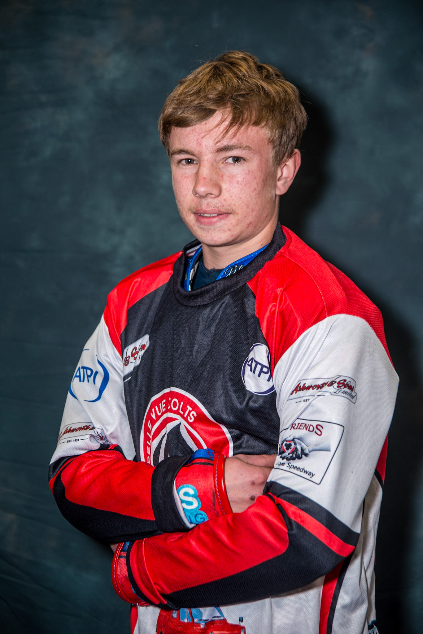 Belle Vue Colts' Harry Fletcher during the WSRA National Development League match between Belle Vue Colts and Leicester Lion Cubs at the National Speedway Stadium, Manchester on Friday 18th April 2025. (Photo: Ian Charles | MI News)