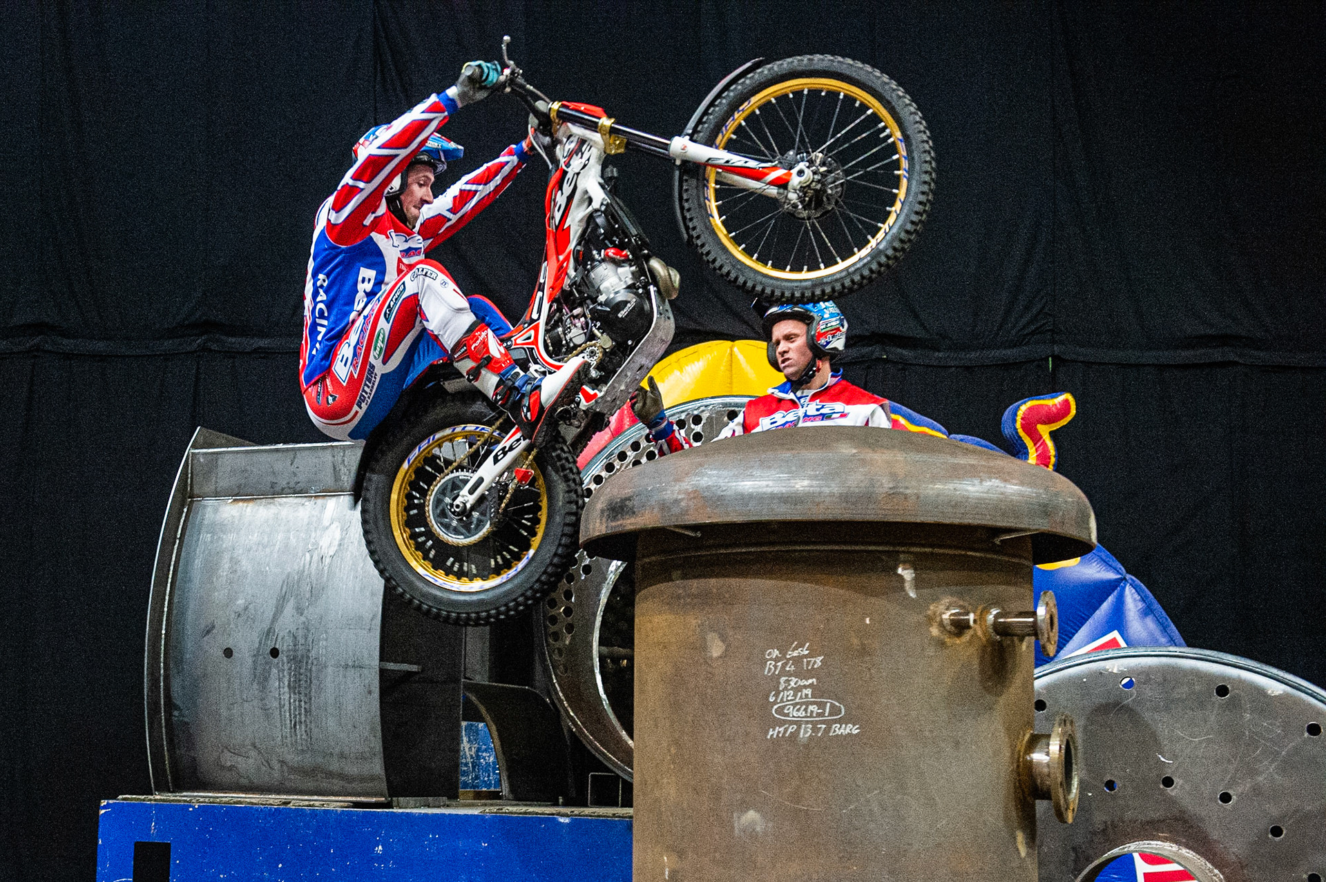 SHEFFIELD, ENGLAND  - DECEMBER 28TH  James Dabill, UK (Beta) on the Boilers of Section 1  during the 25th Anniversary Sheffield Indoor Trial at the FlyDSA Arena, Sheffield on Saturday 28th December 2019. (Credit: Ian Charles | MI News)