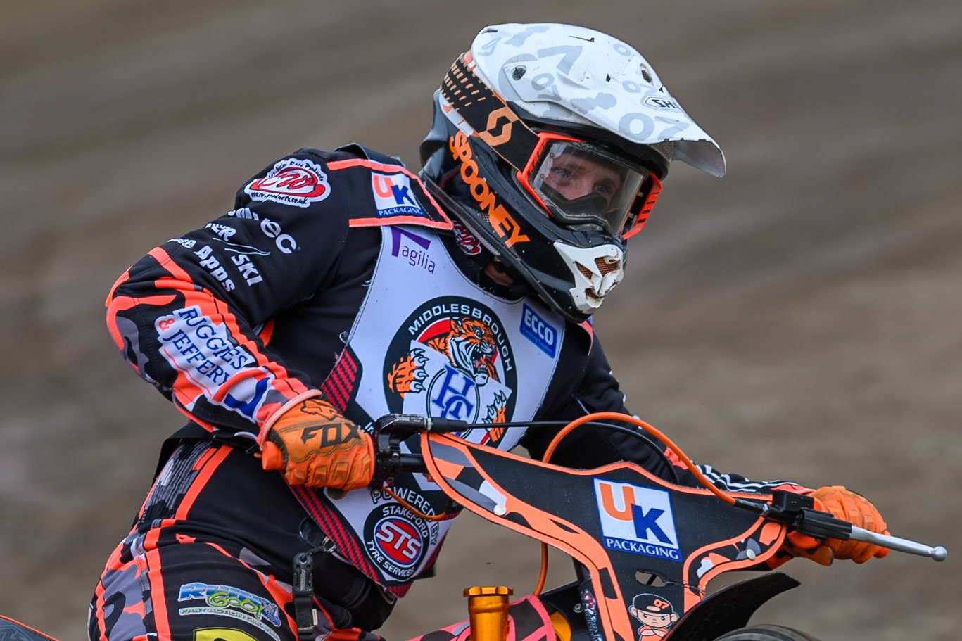 Alex Spooner of Middlesborough Tigers during the WSRA National Development League match  between Buxton Bulls and Middlesborough Tigers at Hi-Edge Speedway, Buxton on Sunday 16th August 2026. (Photo: Ian Charles | MI News)