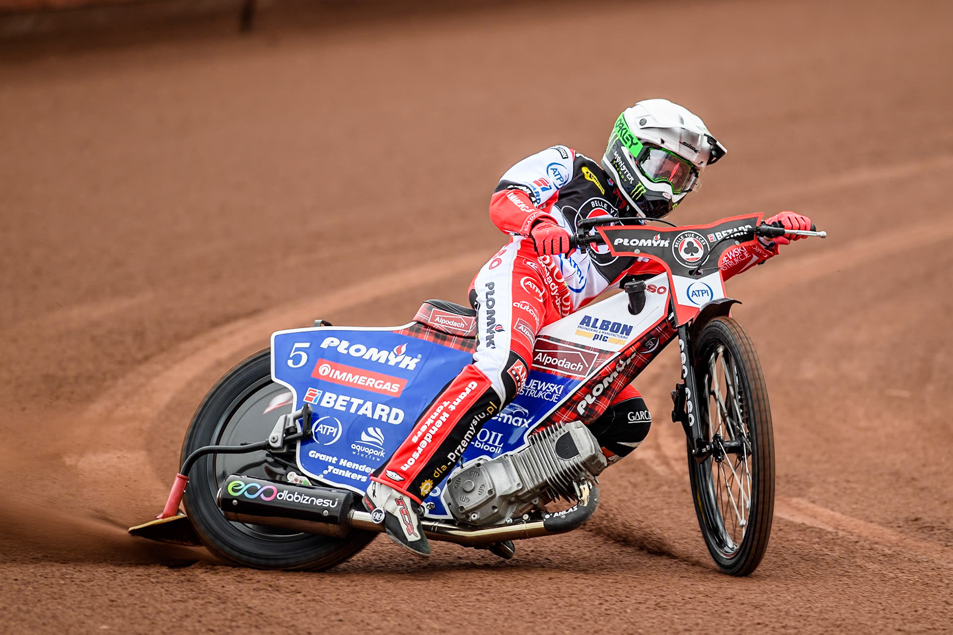 Belle Vue Aces' rider Dan Bewley in action during the Belle Vue Aces Media Day at the National Speedway Stadium, Manchester on Monday 11th March 2024. (Photo: Ian Charles | MI News)