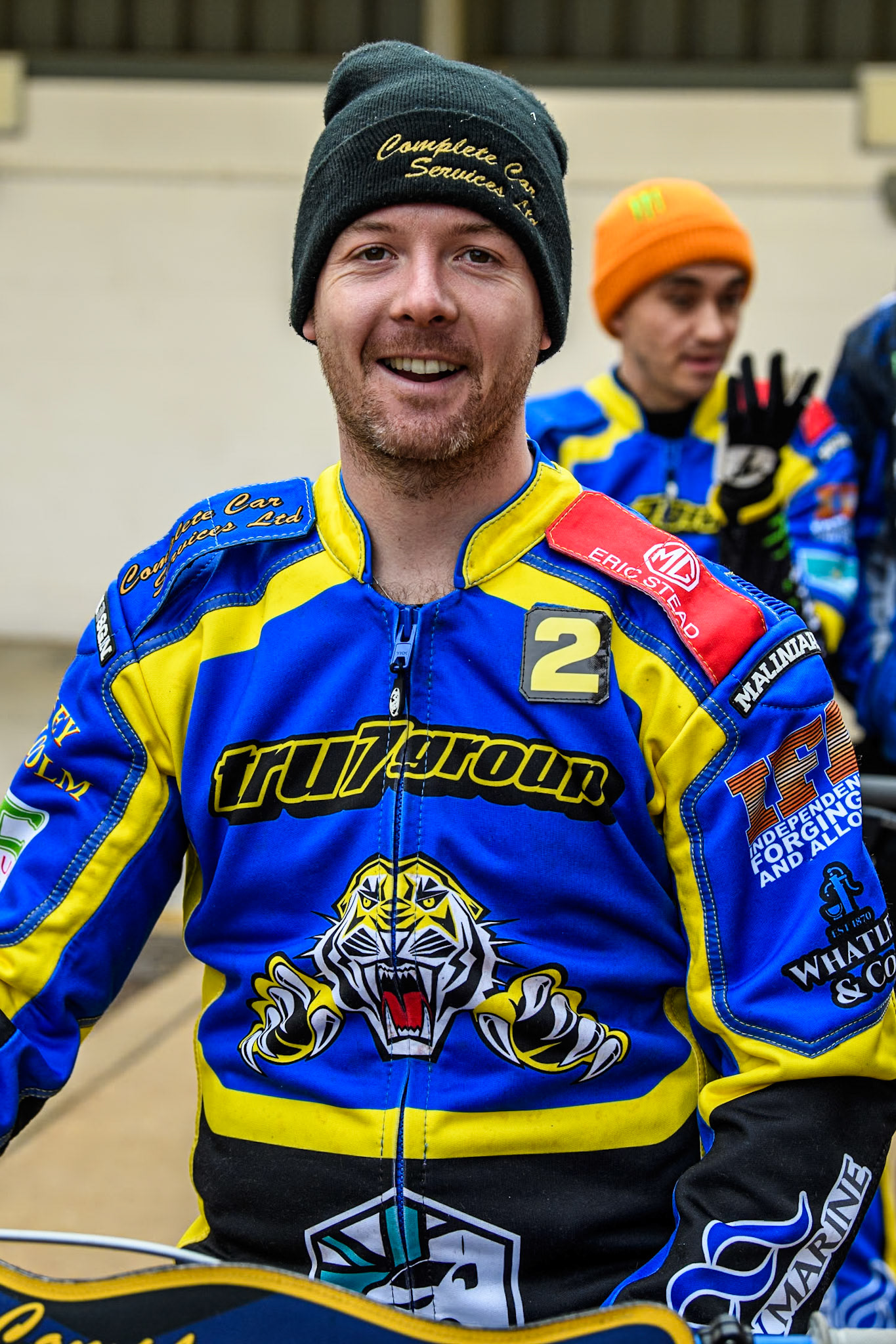 Sheffield Tigers' Kyle Howarth during the Rowe Motor Oil Premiership KO Cup Quarter Final 1st Leg between Belle Vue Aces and Sheffield Tigers at the National Speedway Stadium, Manchester on Monday 1st April 2024. (Photo: Ian Charles | MI News)