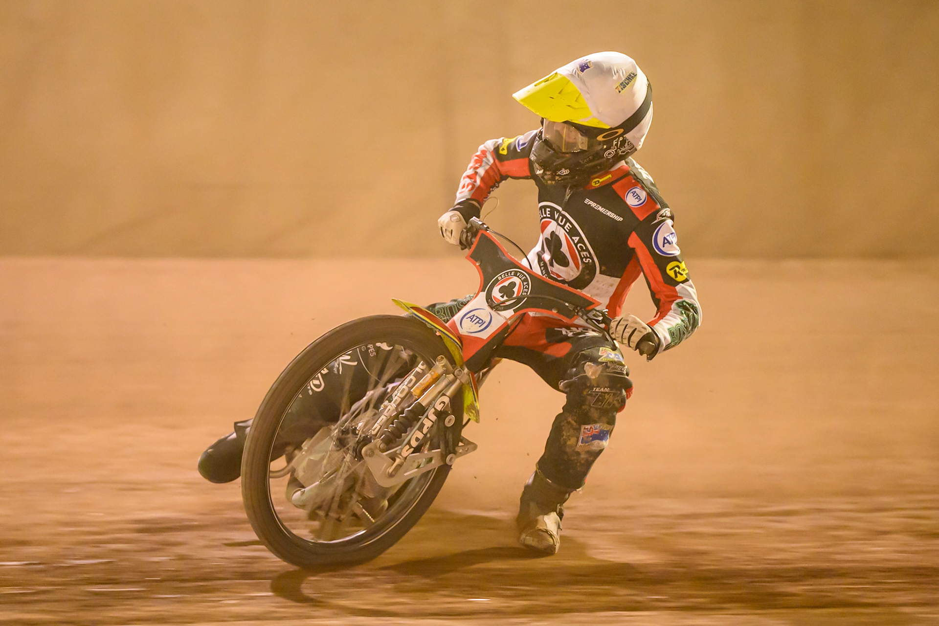 Tate Zischke of Belle Vue Aces  in action  during the Rowe Motor Oil Premiership match between Northampton Foxes and Belle Vue Aces at Northampton International Shaleway, Northampton on Thursday 13th August 2026. (Photo: Ian Charles | MI News)