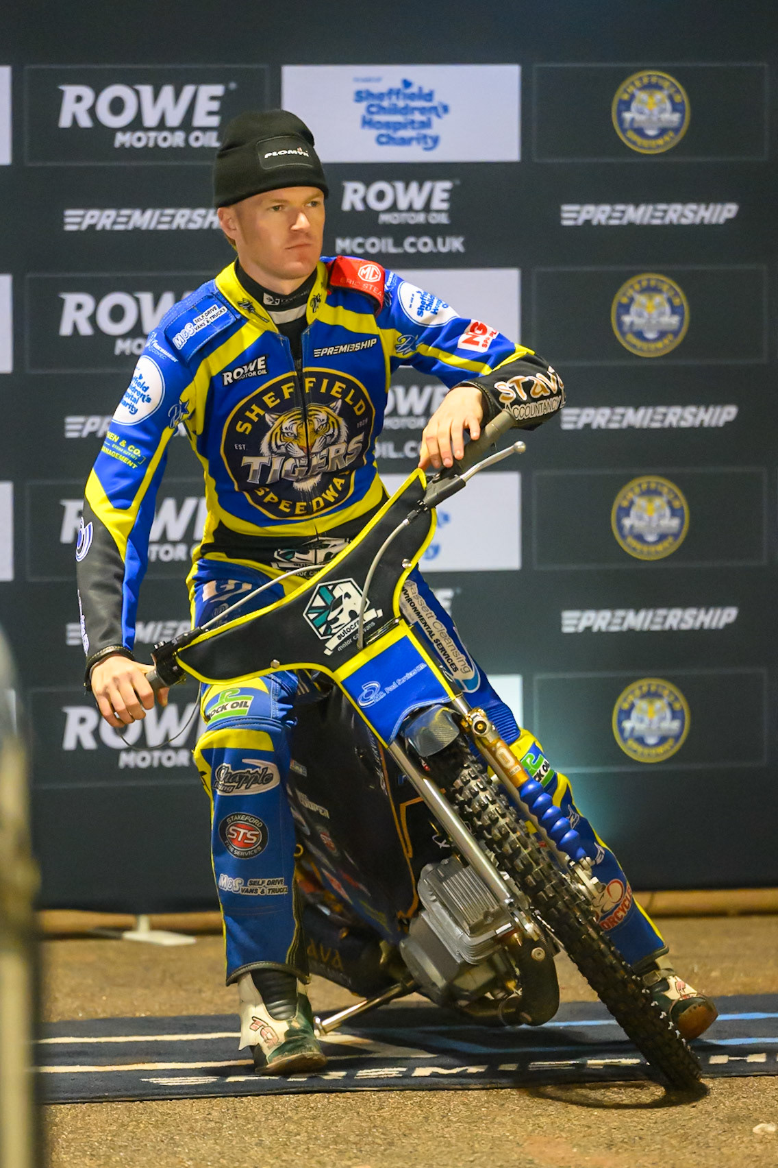 Anders Rowe of Sheffield Tigers during the Rowe Motor Oil Premiership Grand Final 2nd Leg between Belle Vue Aces and Sheffield Tigers at the National Speedway Stadium, Manchester on Friday 16th October 2026. (Photo: Ian Charles | MI News)