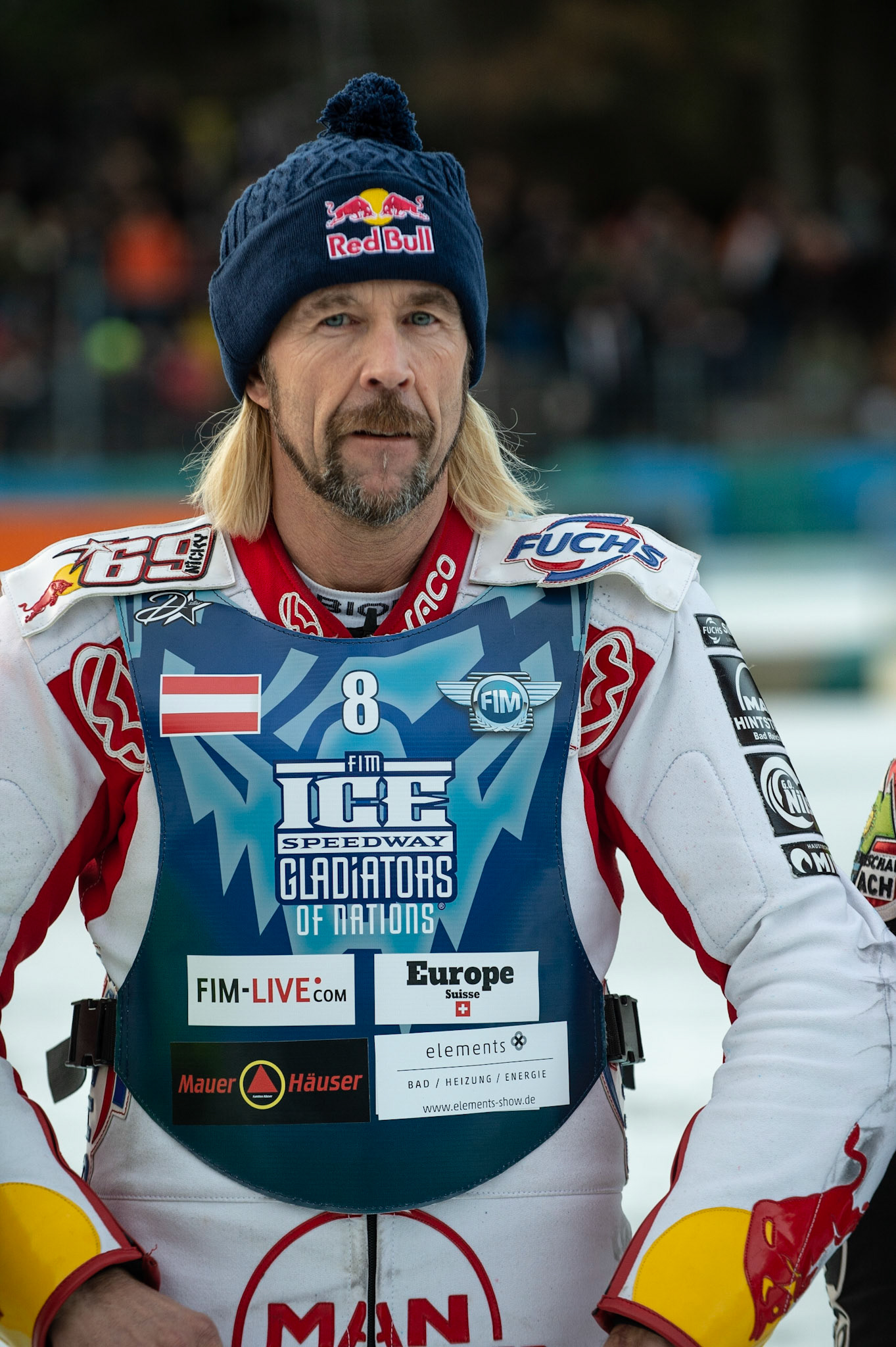 BERLIN GERMANY  - February 29  Franky Zorn of Austria  during theIce Speedway of Nations (Day 1) at the Horst-Dohm-Eisstadion, Berlin,  on Saturday 29 February 2020. (Credit: Ian Charles | MI News)